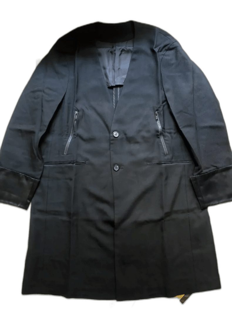 Undercover modern black long coat for men Size US M / EU 48-50 / 2 - 1 Thumbnail