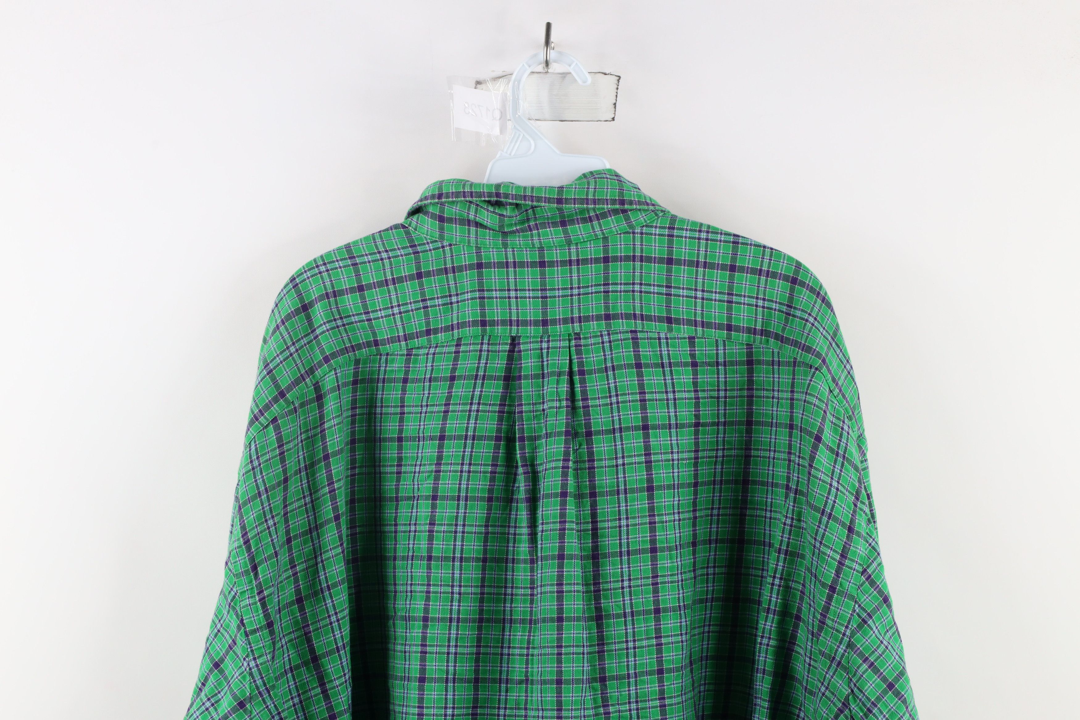 Ralph Lauren × Vintage Vintage 90s Ralph Lauren Collared Button Down Shirt Plaid Size US XXL / EU 58 / 5 - 7 Thumbnail