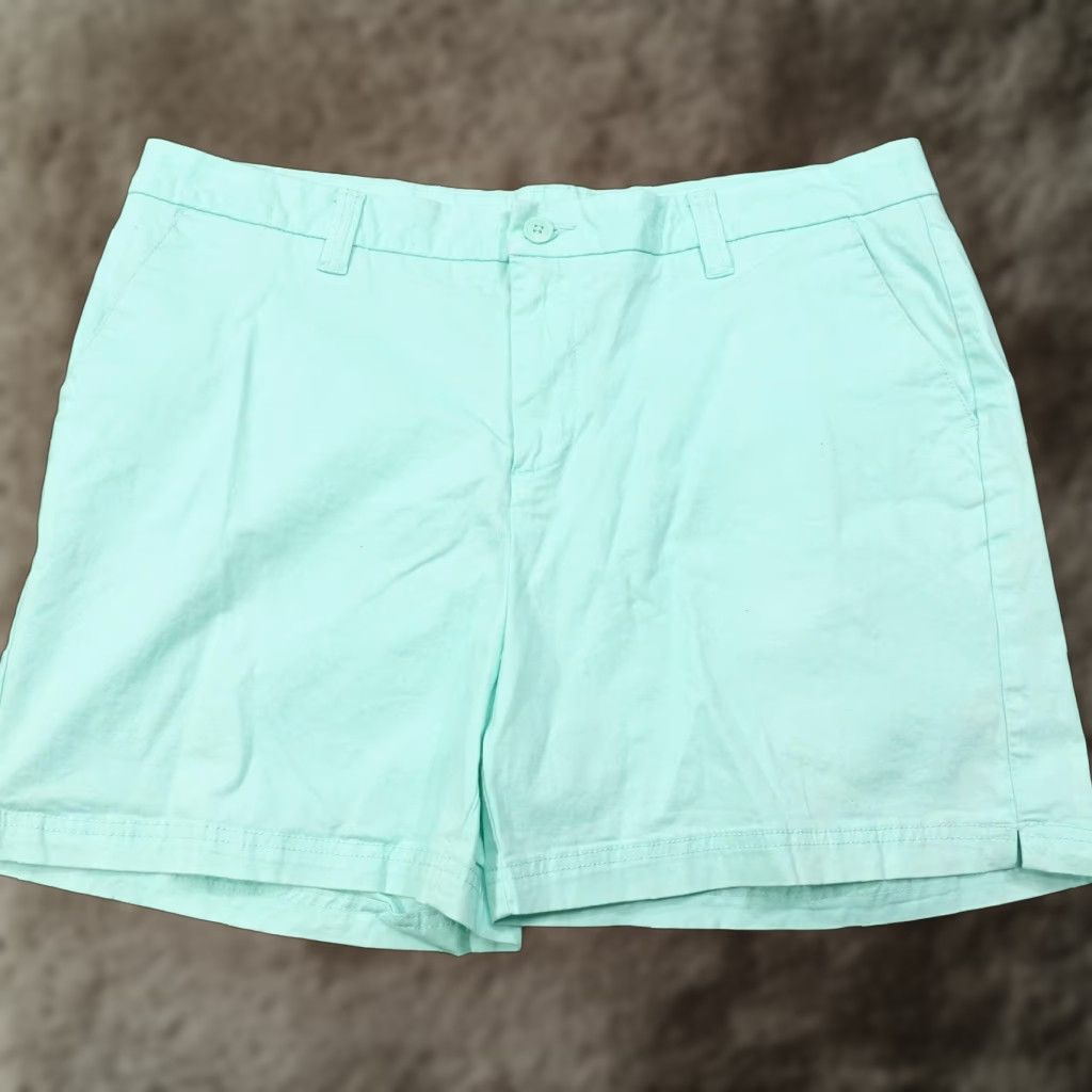 Vintage Magellan Outdoors Shorts Womens 16 Green Chino Stretch Twill Casual 38x4.5 Size 38" / US 16 / IT 52 - 1 Thumbnail
