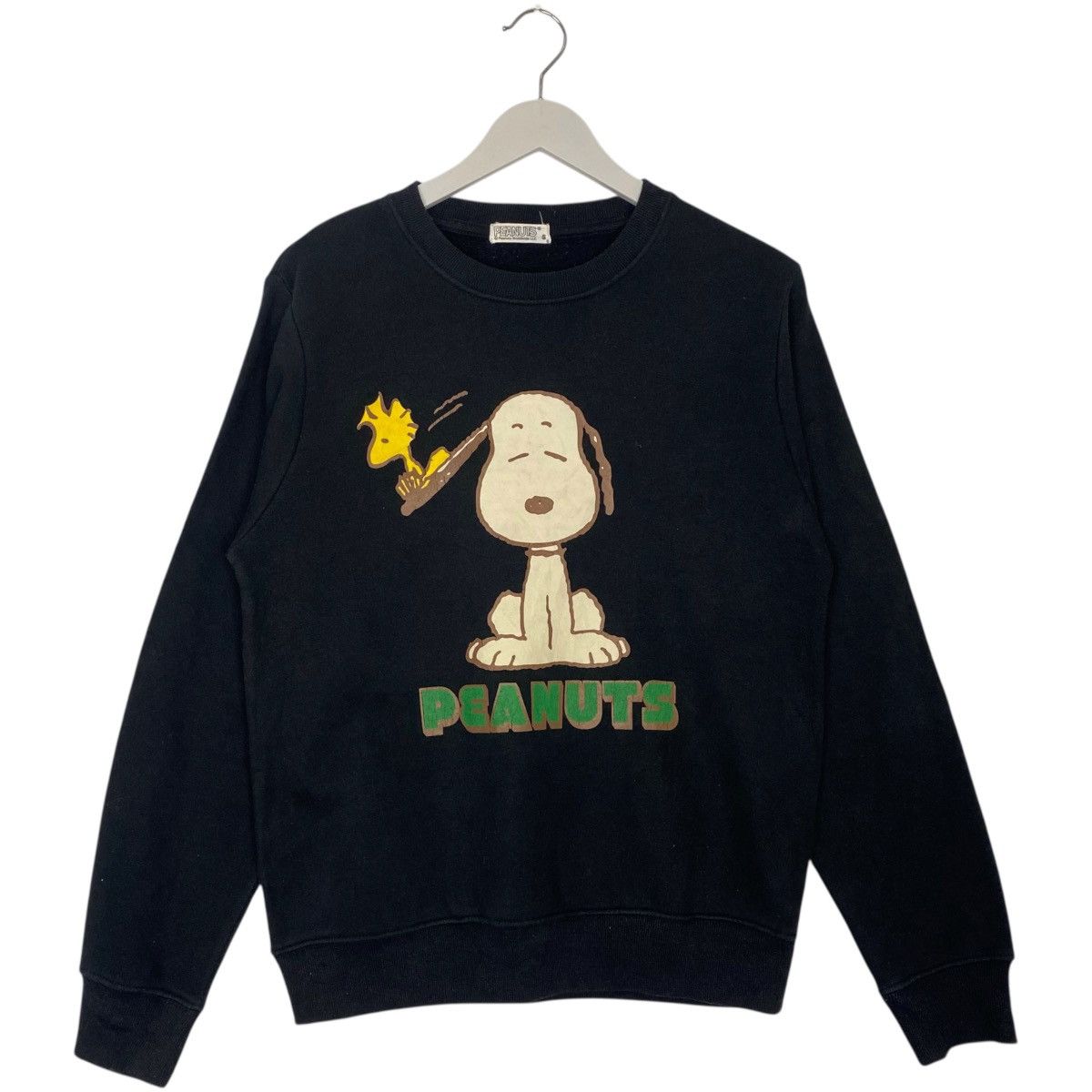 Vintage Vintage Peanuts Printed Crewneck Sweatshirt Black Size S Size US S / EU 44-46 / 1 - 1 Thumbnail