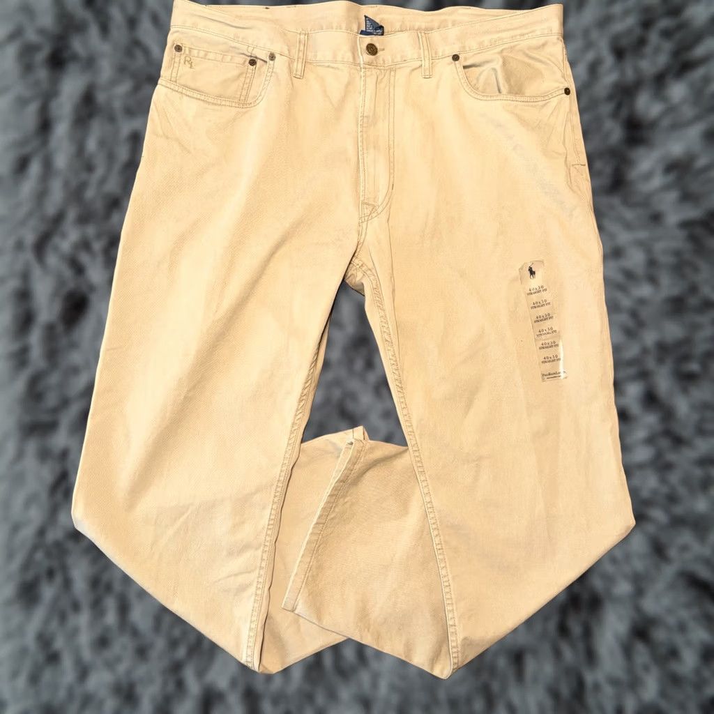 Polo Ralph Lauren Polo Ralph Lauren Straight 650 Chino Pants Men's 40x30 Khaki New Size US L / EU 52-54 / 3 - 1 Thumbnail