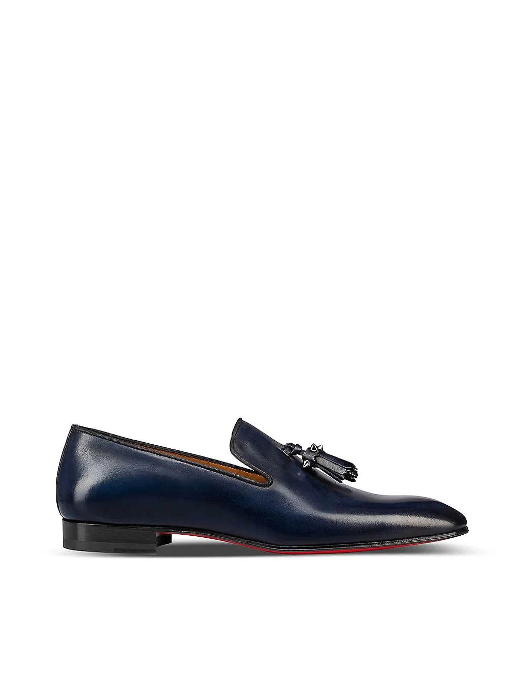 Christian Louboutin o1s1wg110924 Dandelion Tassel Loafer in Blue Size US 8 / EU 41 - 2 Thumbnail