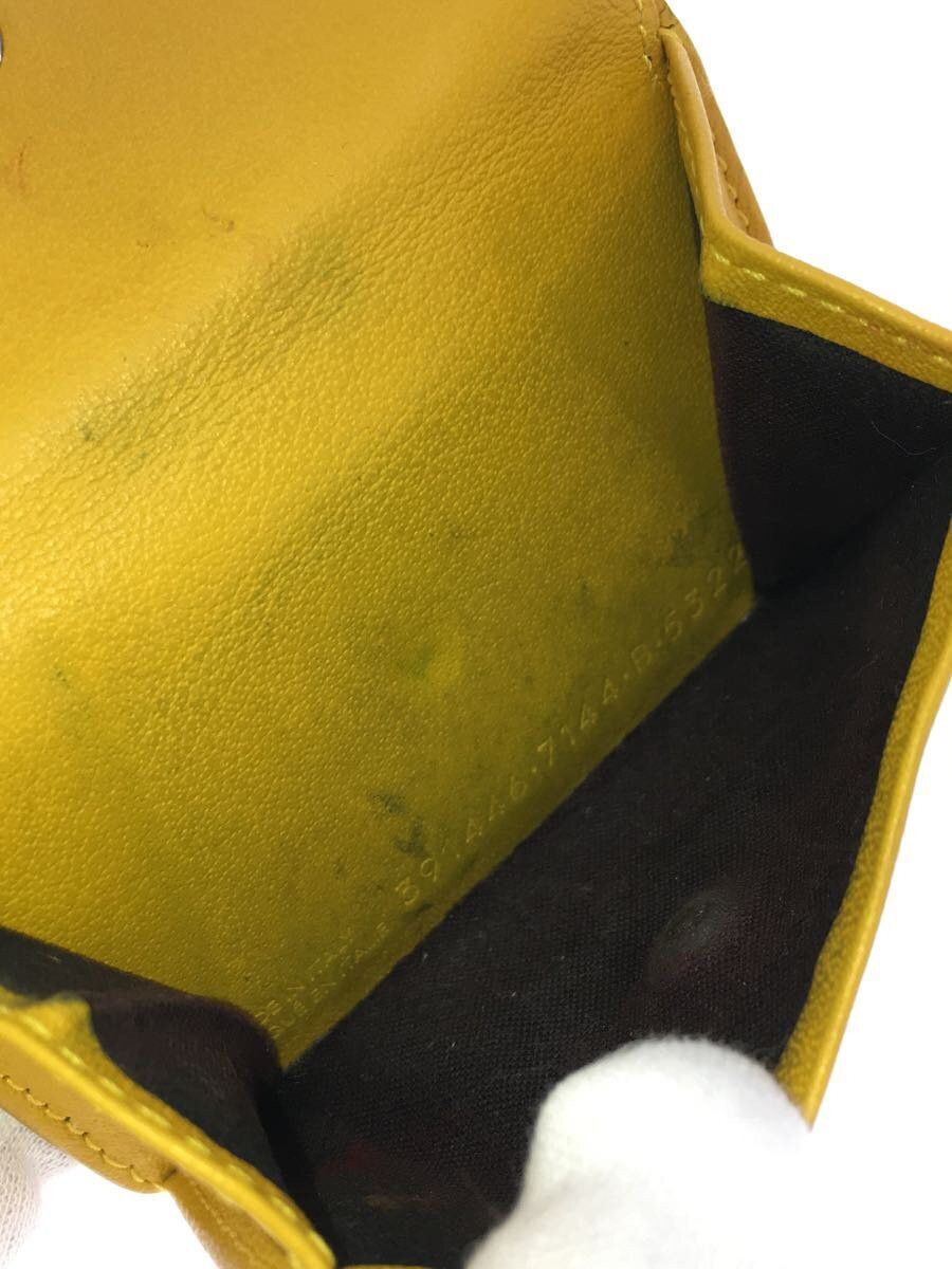 Balenciaga Balenciaga Leather Tri-Fold Wallet Yellow Size ONE SIZE - 5 Thumbnail