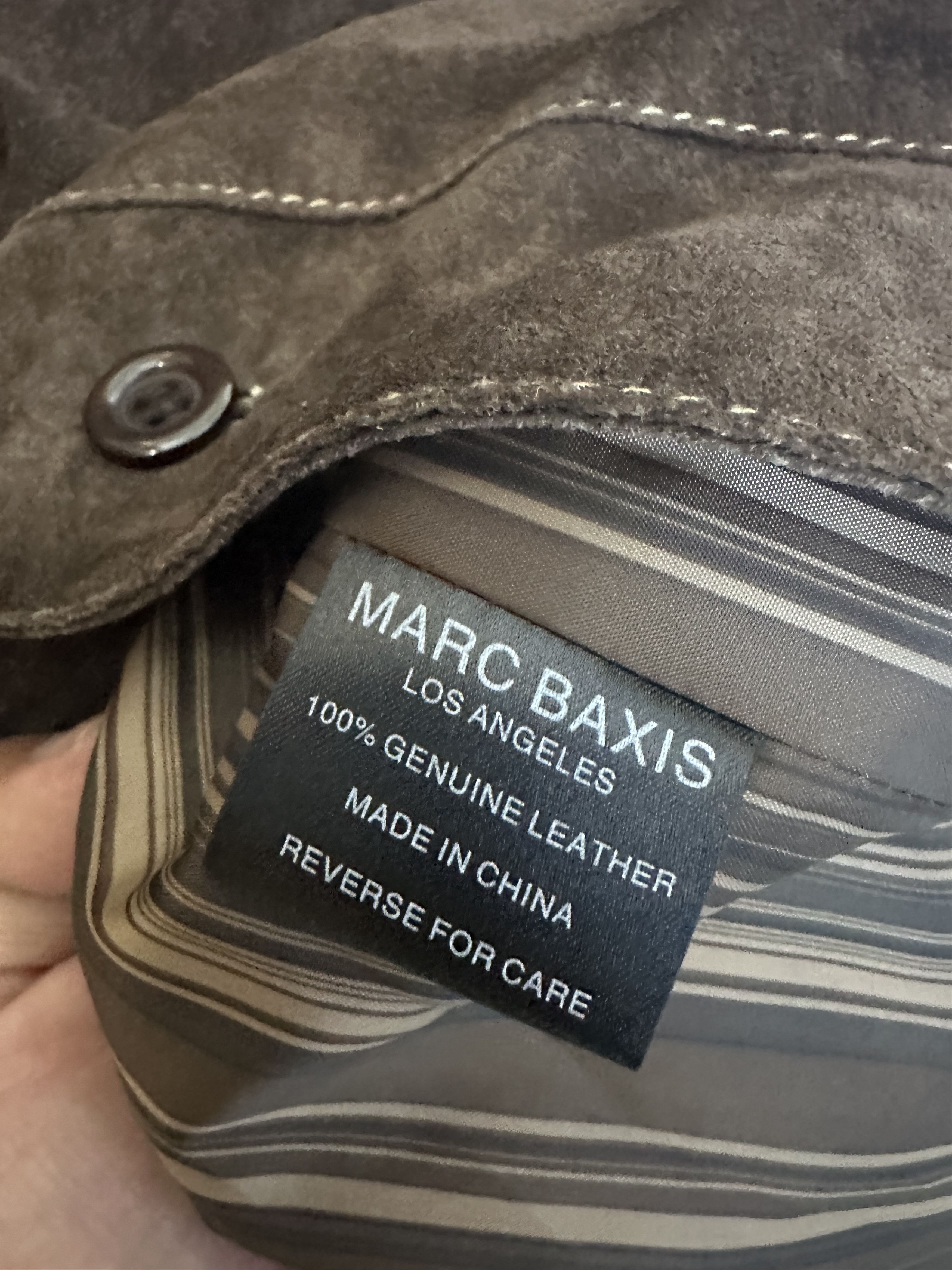 Other Suede SHIRT-JACKET BY MARC BAXIS Size US M / EU 48-50 / 2 - 3 Thumbnail