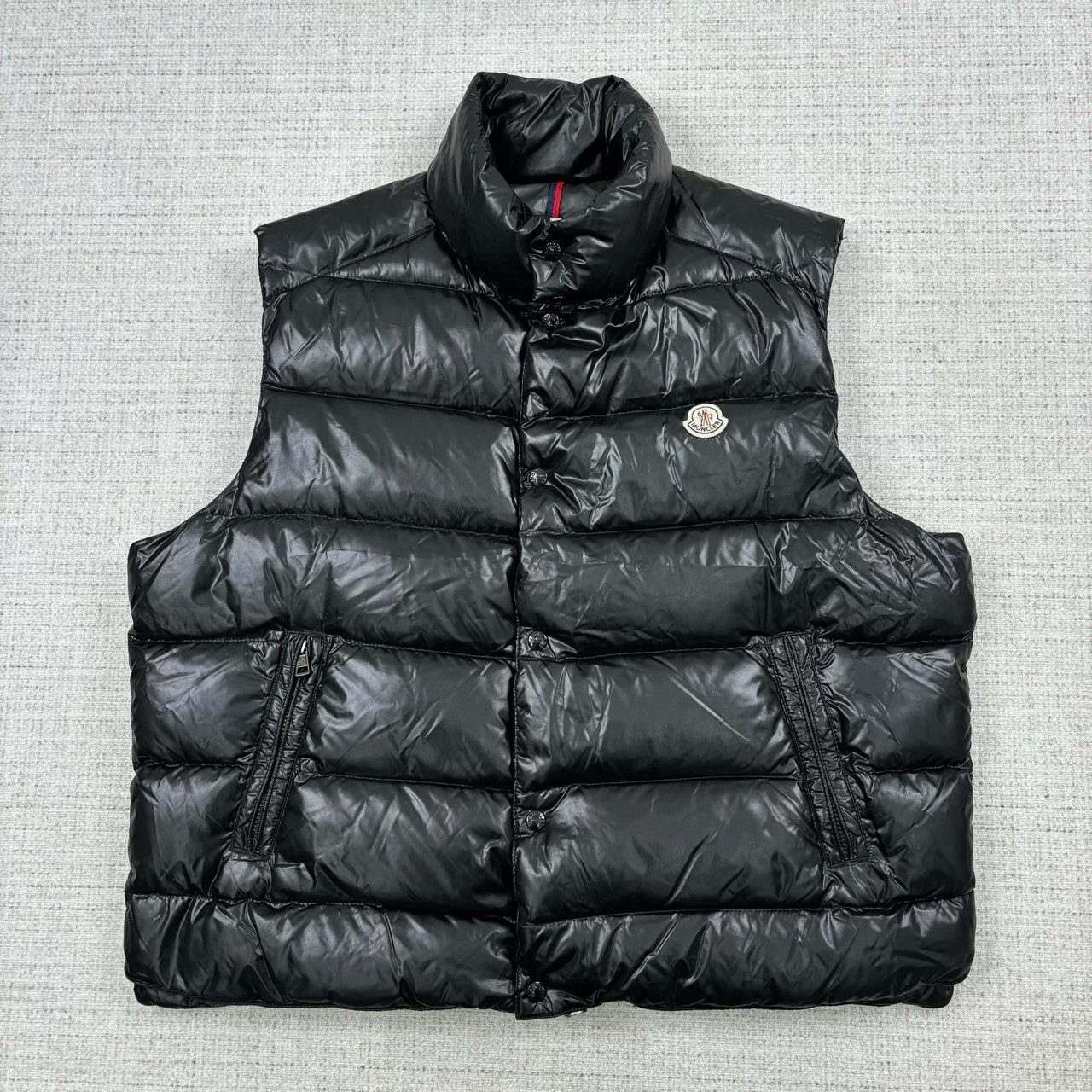 Moncler Moncler Tibb Series Embroidered Logo Sleeveless Down Vest Size US M / EU 48-50 / 2 - 1 Thumbnail