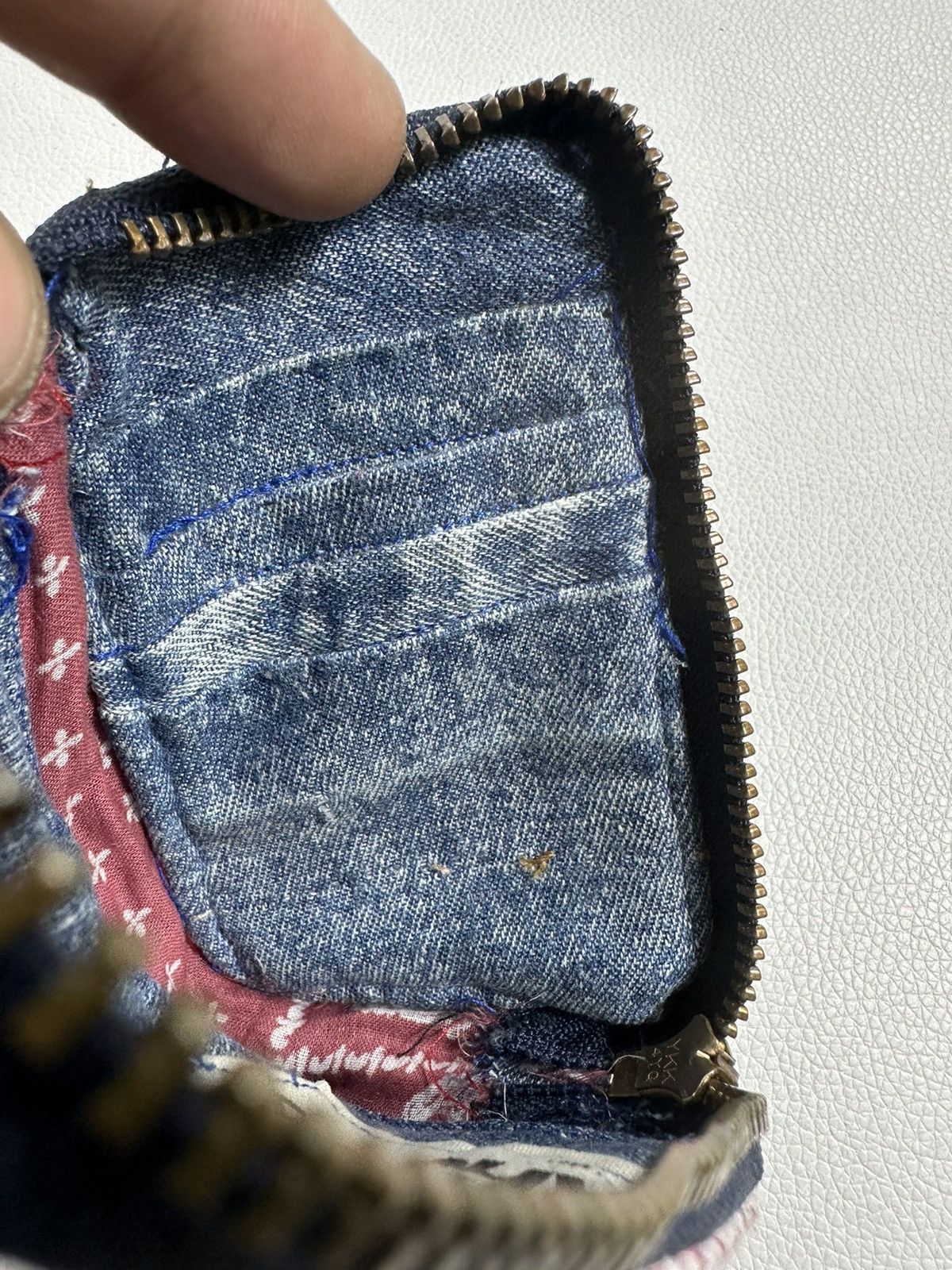 Other Custom Made Distressed Paisley Boro Patchwork Wallet Size ONE SIZE - 10 Thumbnail