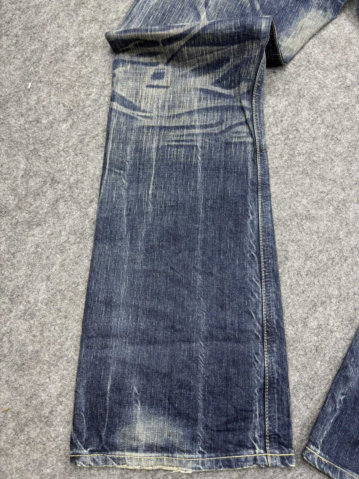 Edwin 💥Flare💥Archival Edwin 503 Full Fades Character Denim F845 Size US 34 / EU 50 - 11 Thumbnail