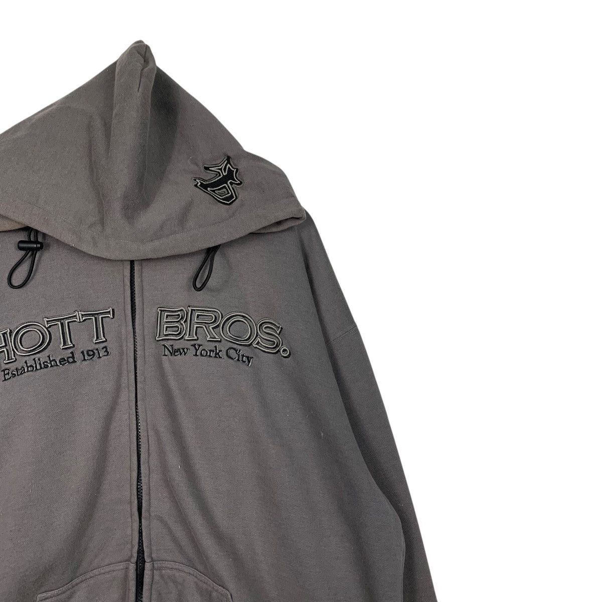 Schott SCHOTT BROS NYC Big Logo Zipper Hoodies Sweatshirt #2012-C87 Size US XL / EU 56 / 4 - 5 Thumbnail
