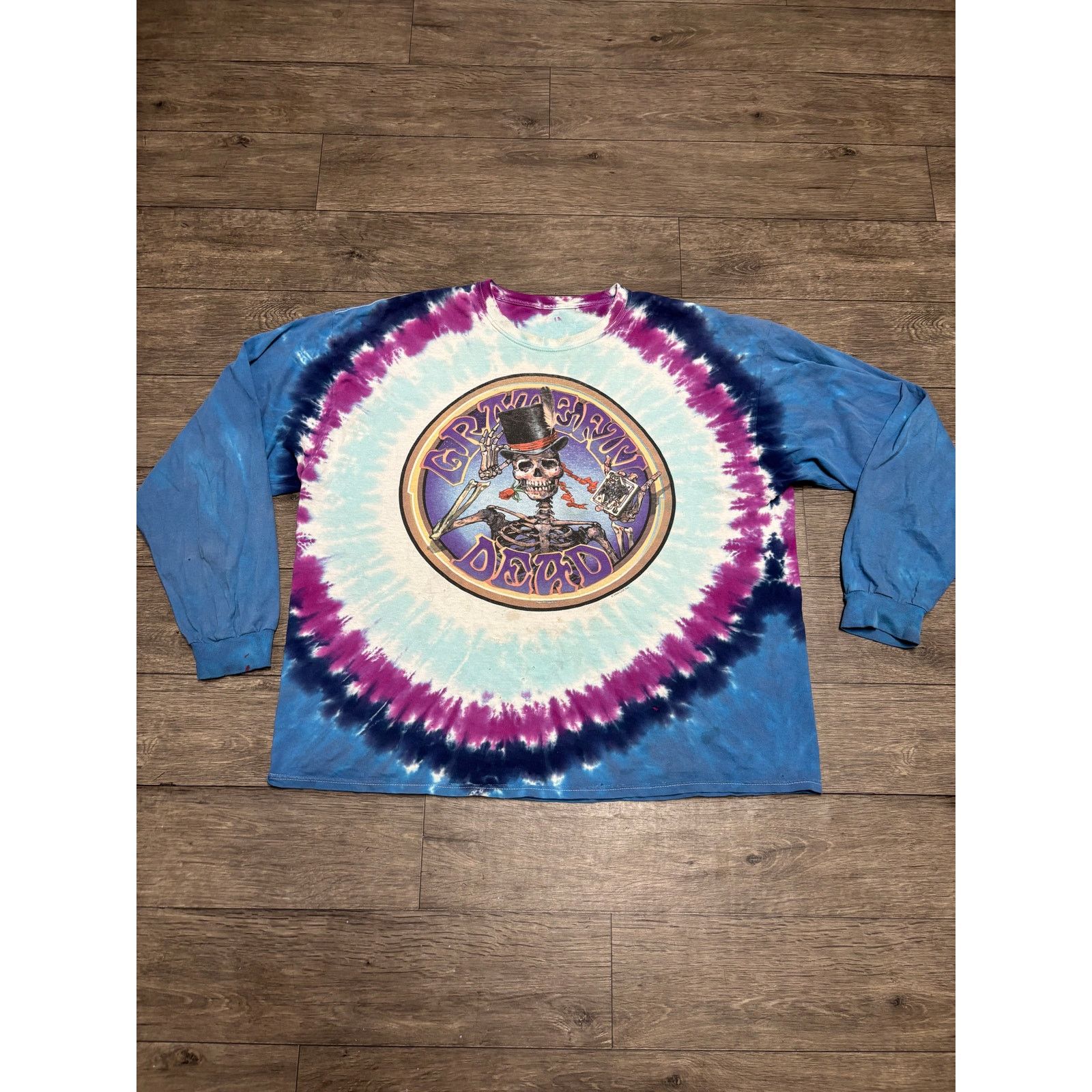 Grateful Dead × Vintage Vintage Grateful Dead Long Sleeve Tie Dyed Tee Sz 2XL 99 Size US XXL / EU 58 / 5 - 1 Thumbnail