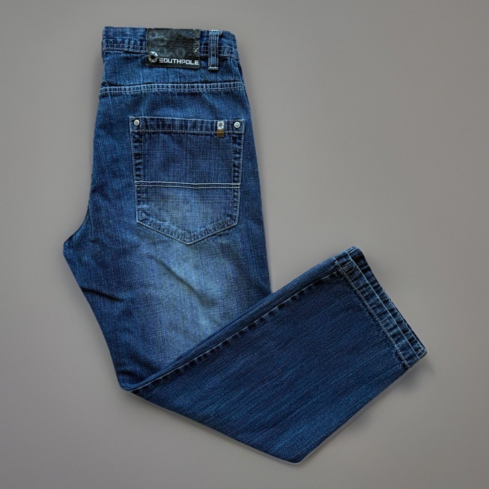 Southpole Vintage Southpole Jeans 34 Blue Y2K Baggy Denim Skater Punk Size US 34 / EU 50 - 1 Thumbnail
