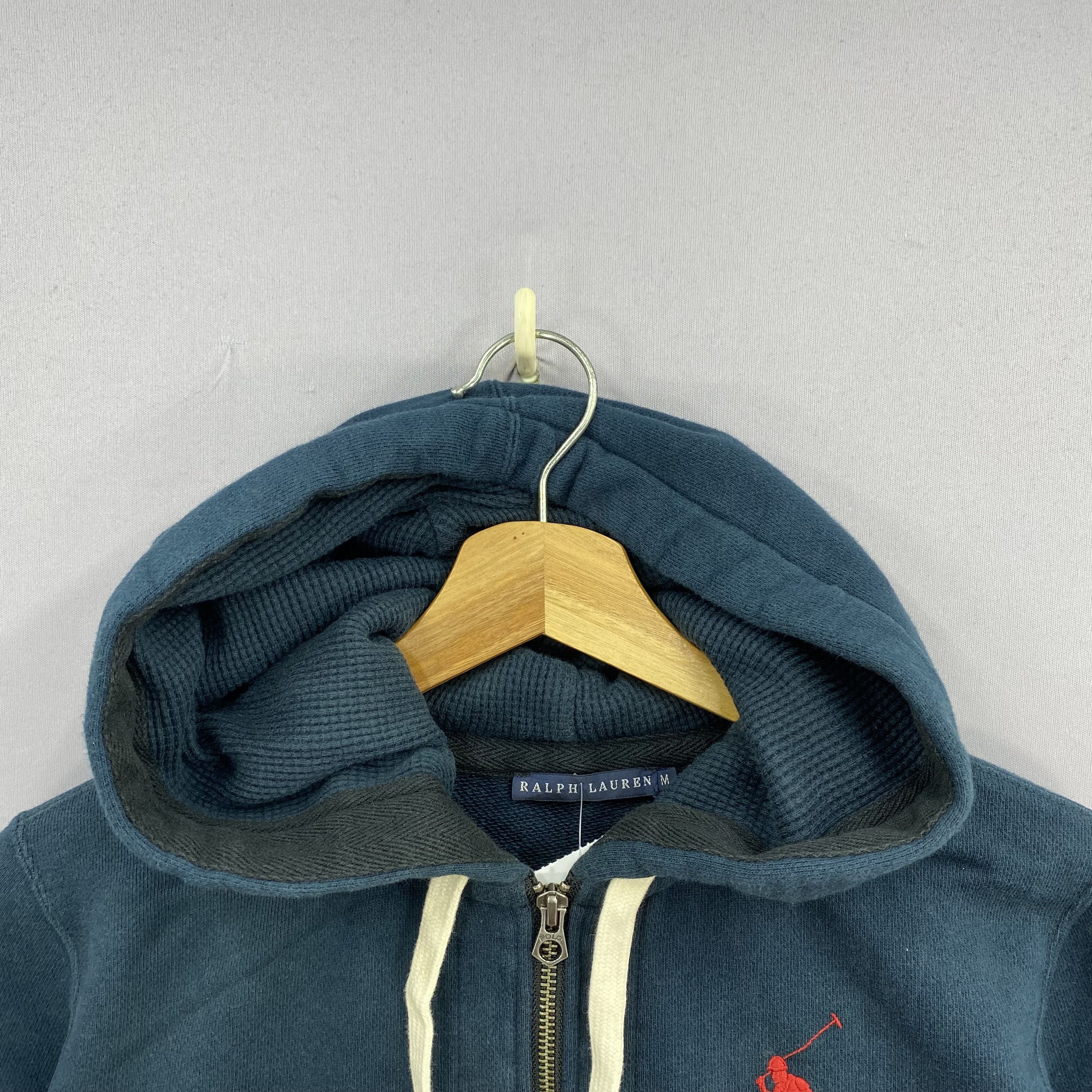 Polo Ralph Lauren Vintage Polo Ralph Lauren Red Pony Full Zip Hoodie Sweater Size US S / EU 44-46 / 1 - 4 Thumbnail