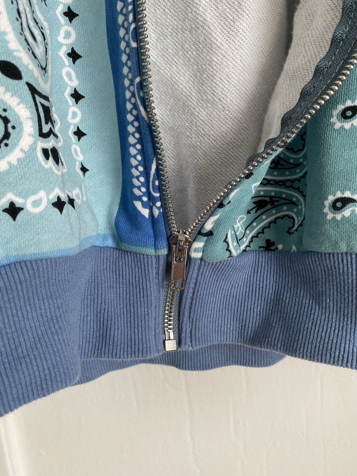 Designer shady attire blue bandana zip hoodie Size US L / EU 52-54 / 3 - 3 Thumbnail