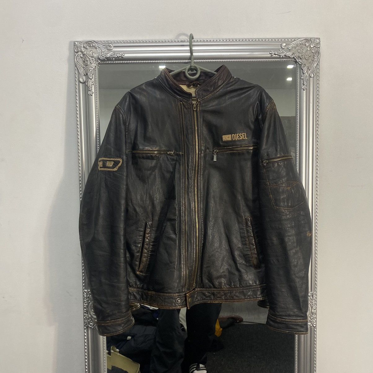 Vintage Diesel leather jacket 90s