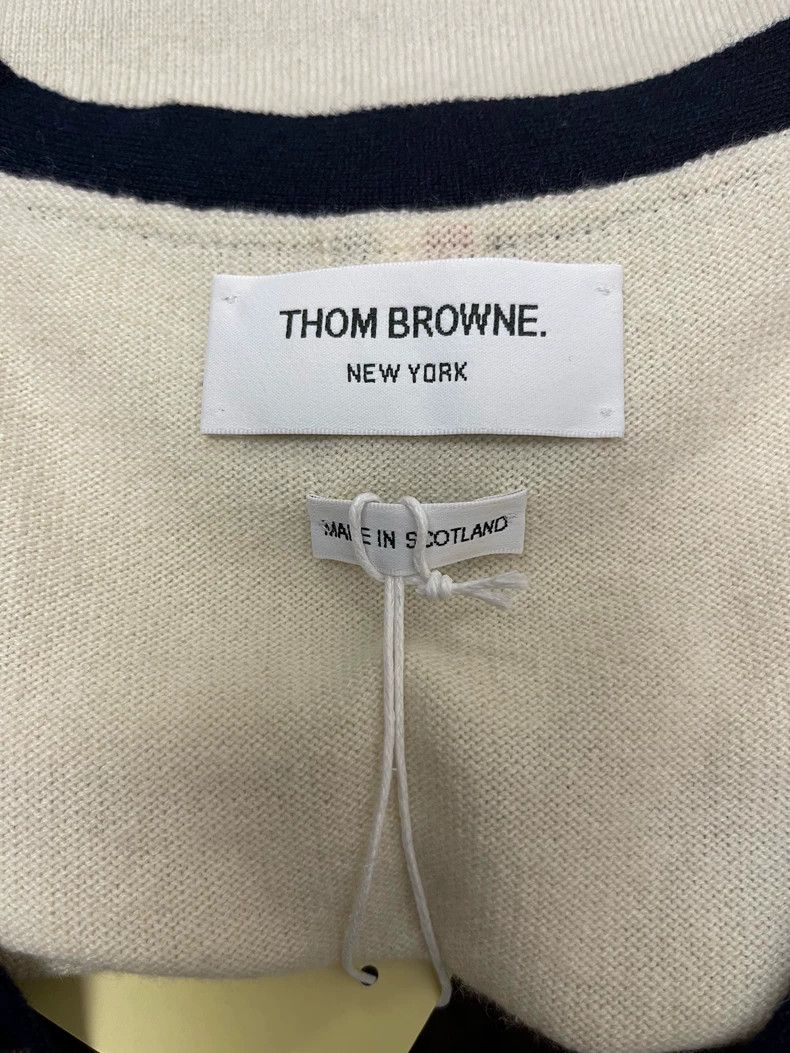 Thom Browne Thom Browne American red and Tibetan blue blended cashmere Size S / US 4 / IT 40 - 5 Thumbnail