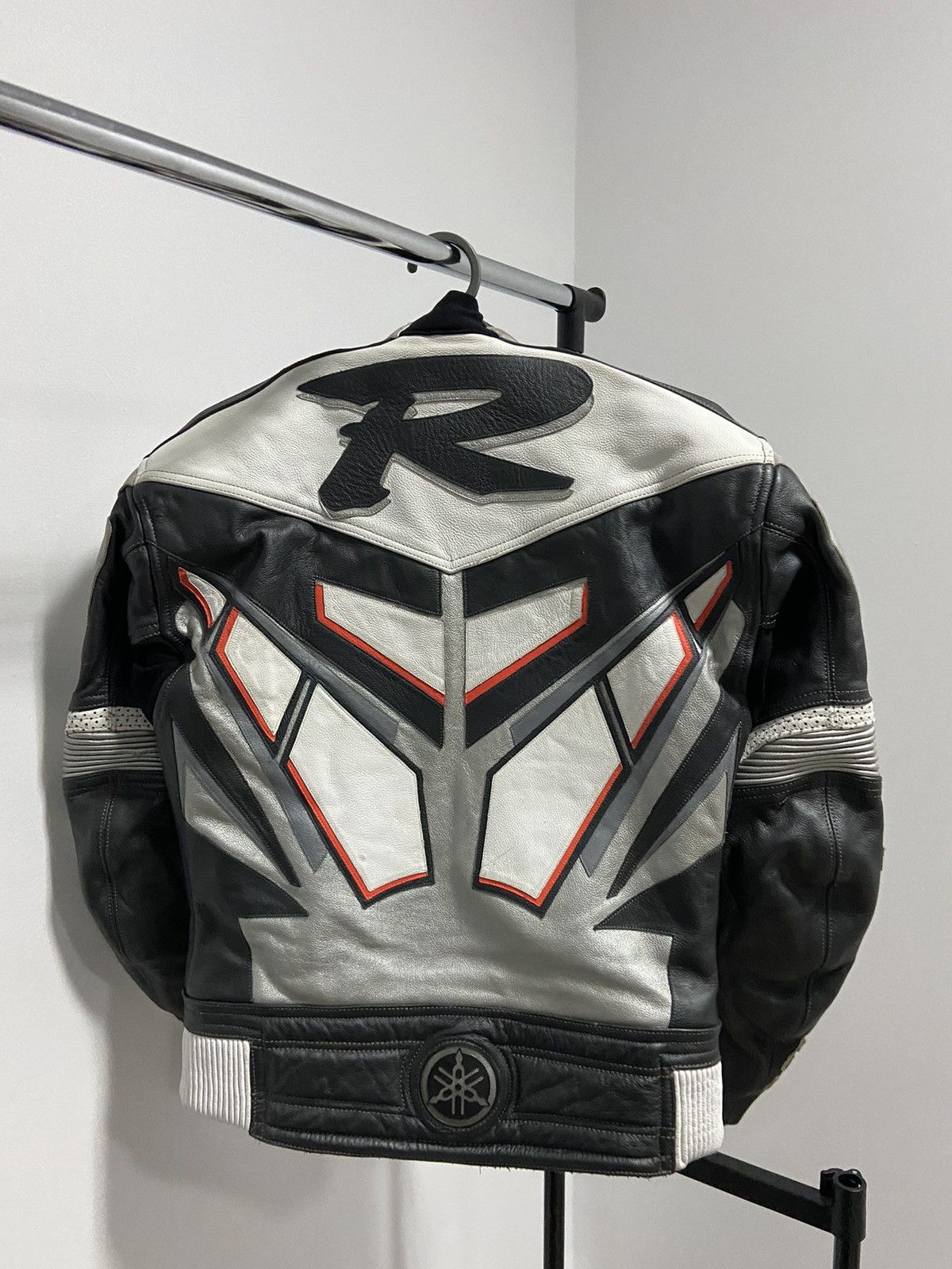 Vintage × Yamaha Yamaha R leather jacket big logo racing moto Size US S / EU 44-46 / 1 - 2 Thumbnail