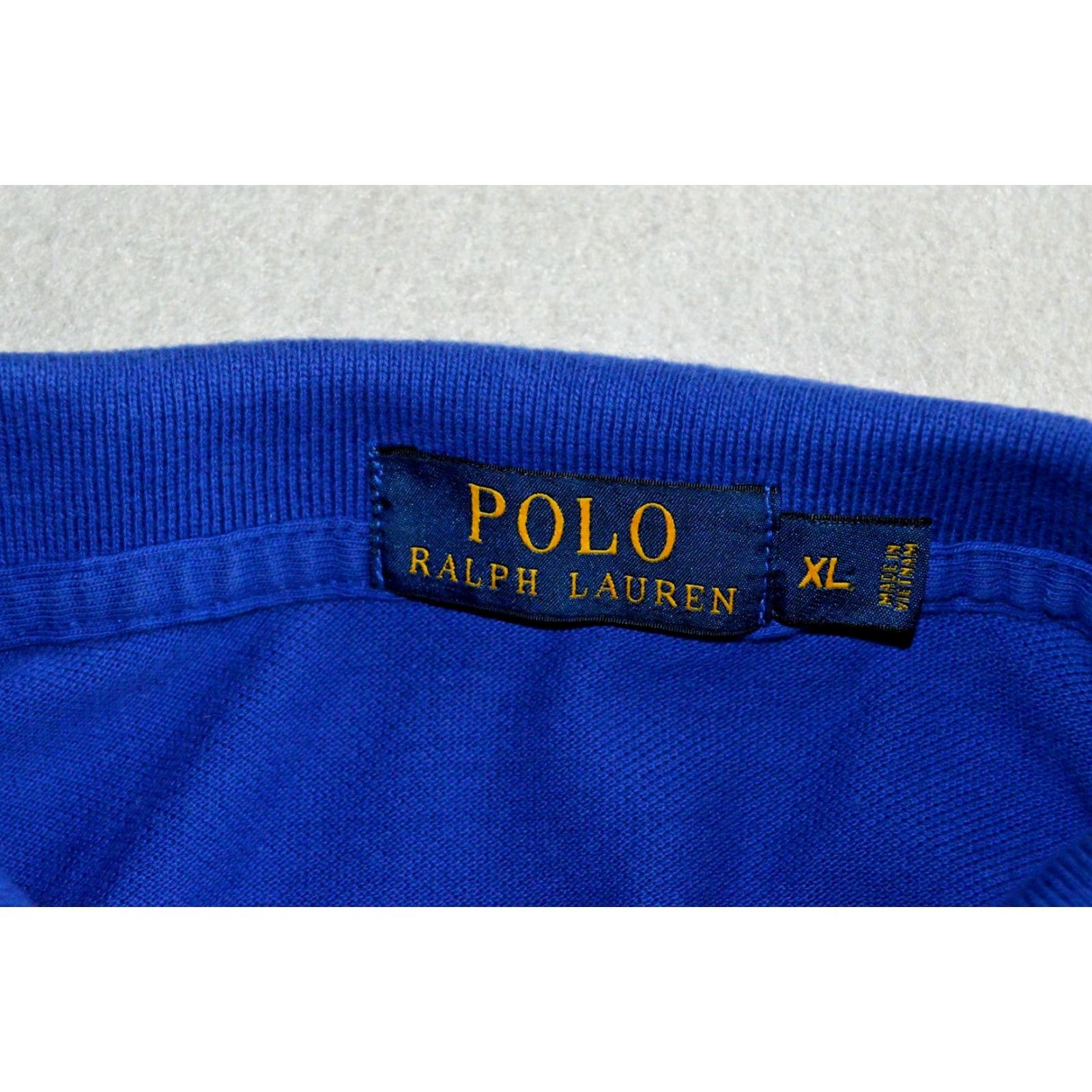 Ralph Lauren Ralph Lauren Polo Shirt Polo SS Men XL Royal Blue Cotton Knit Embroidered Pony Logo Solid Short Sleeve Classic Col ar? Size US XL / EU 56 / 4 - 3 Thumbnail