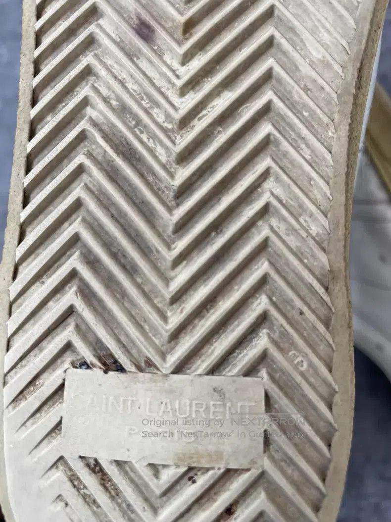 Saint Laurent Paris Saint Laurent Paris Diamond Distressed Sneakers Size US 5 / EU 37 - 7 Thumbnail
