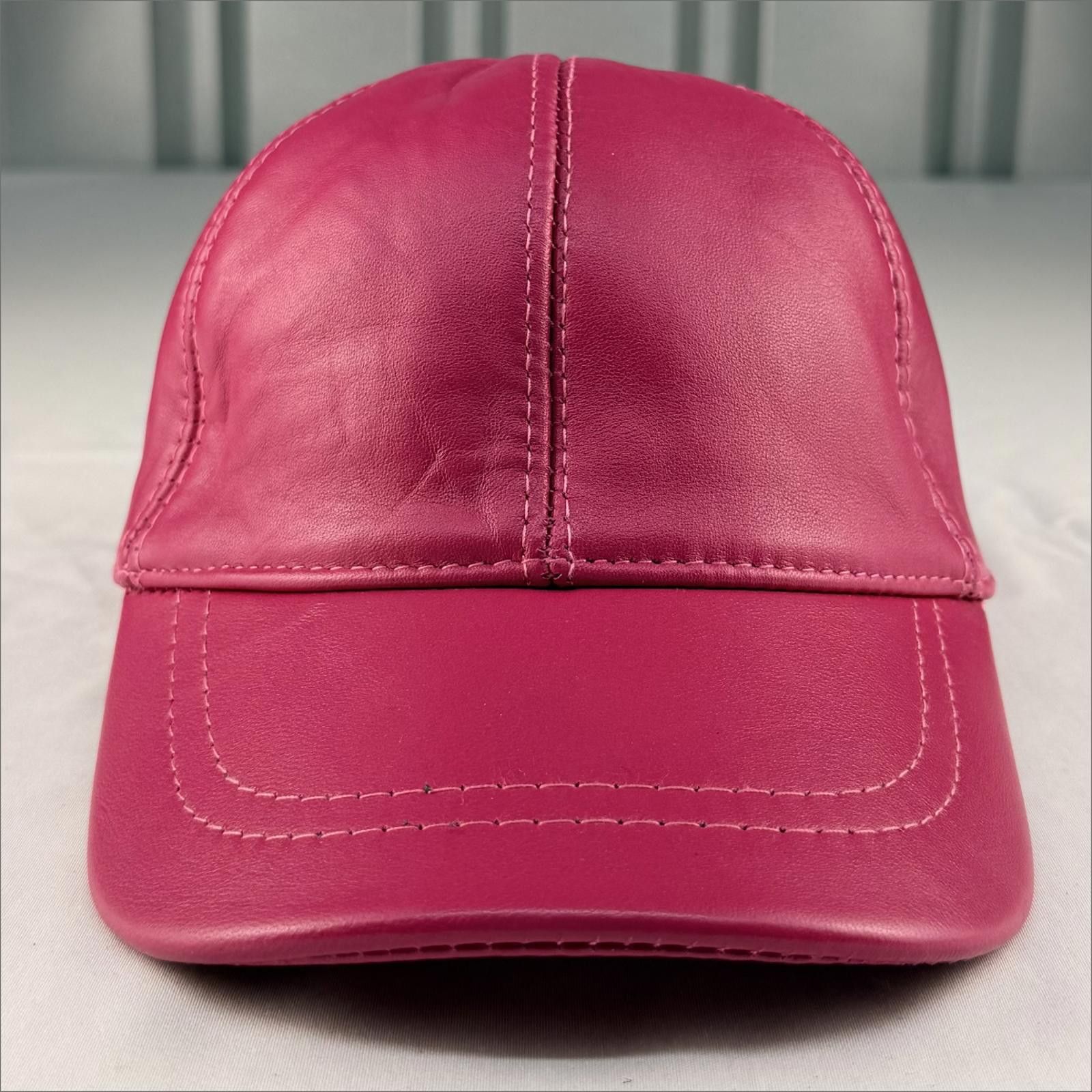 Other NEW Pink Leather Baseball Cap - Premium Hat 093 Size ONE SIZE - 1 Thumbnail