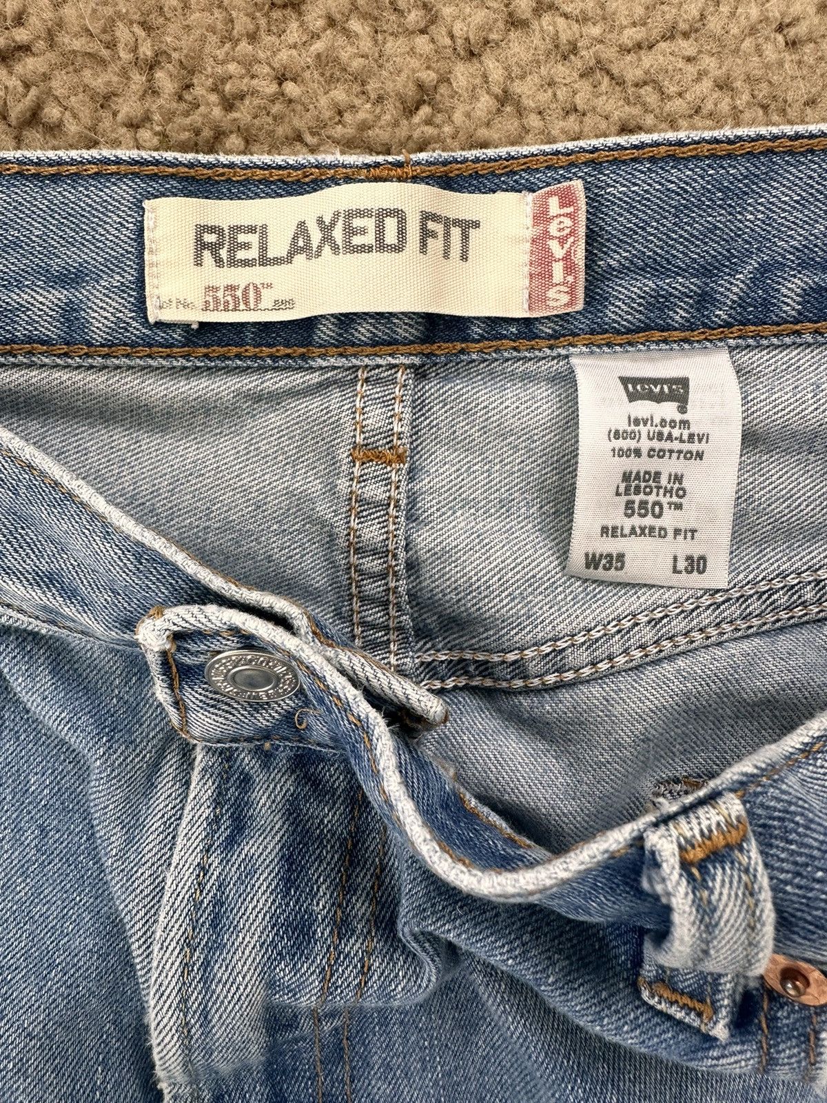 Levi's Vintage Blue Wash Levi’s Jeans Size US 35 - 4 Thumbnail