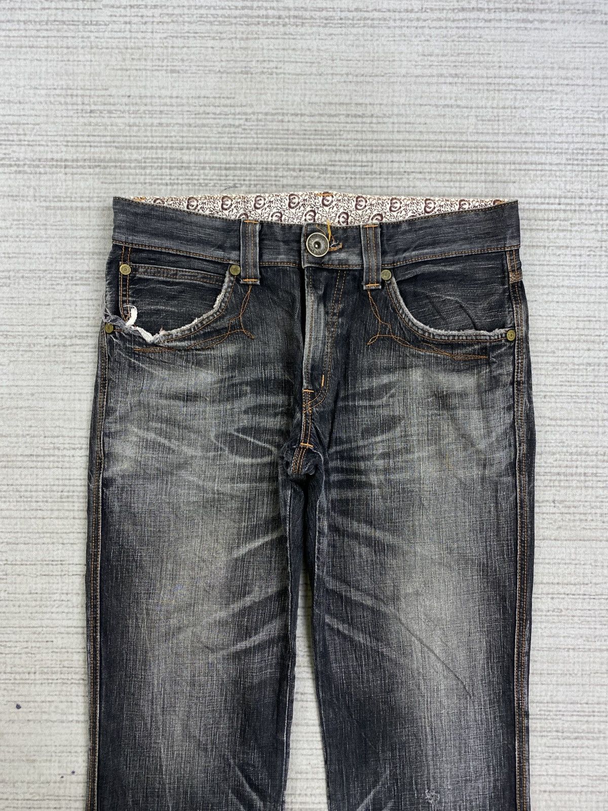 Edwin Vintage Edwin Flared Ash Grey Denim Jeans Size US 34 / EU 50 - 7 Thumbnail
