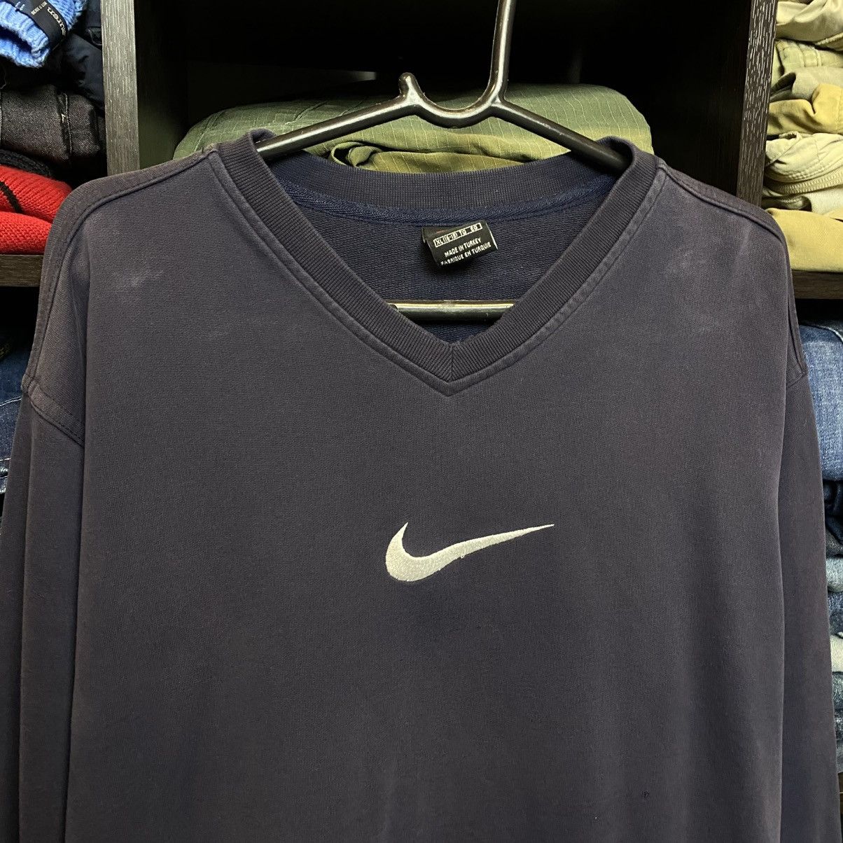Nike Vintage Nike Big Swoosh 90’s Distressed y2k sweatshirt sizeS Size US S / EU 44-46 / 1 - 2 Thumbnail
