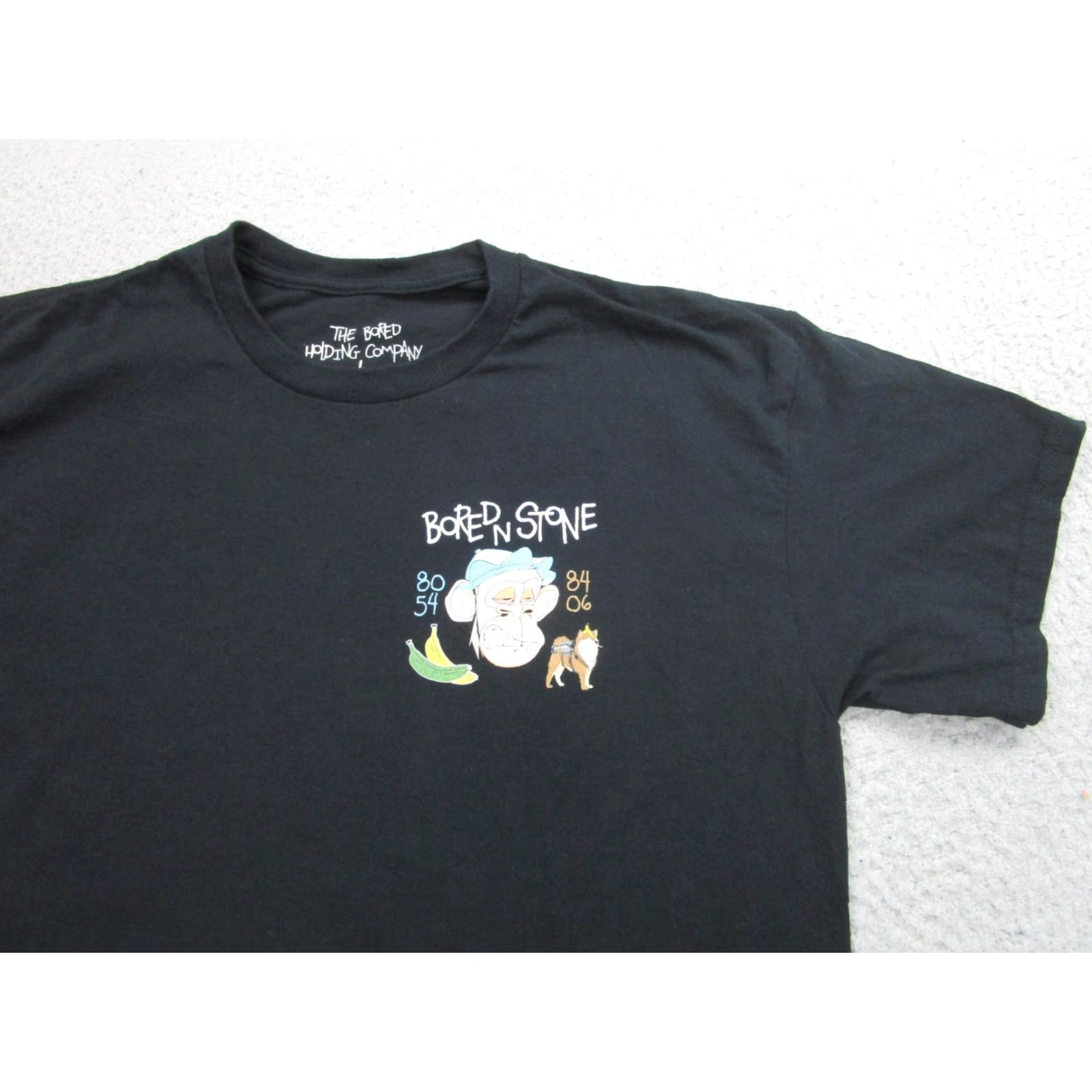 Vintage Bored N Stone Shirt Mens Large Black Dog Ape Streetwear Graphic Tee T-Shirt Size US L / EU 52-54 / 3 - 2 Thumbnail