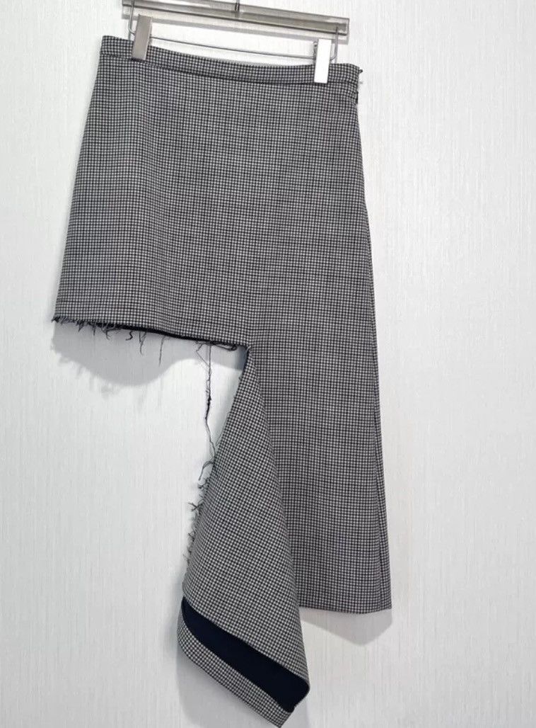 Balenciaga Balenciaga grid damaged short skirt Size 26" / US 2 / IT 38 - 3 Thumbnail