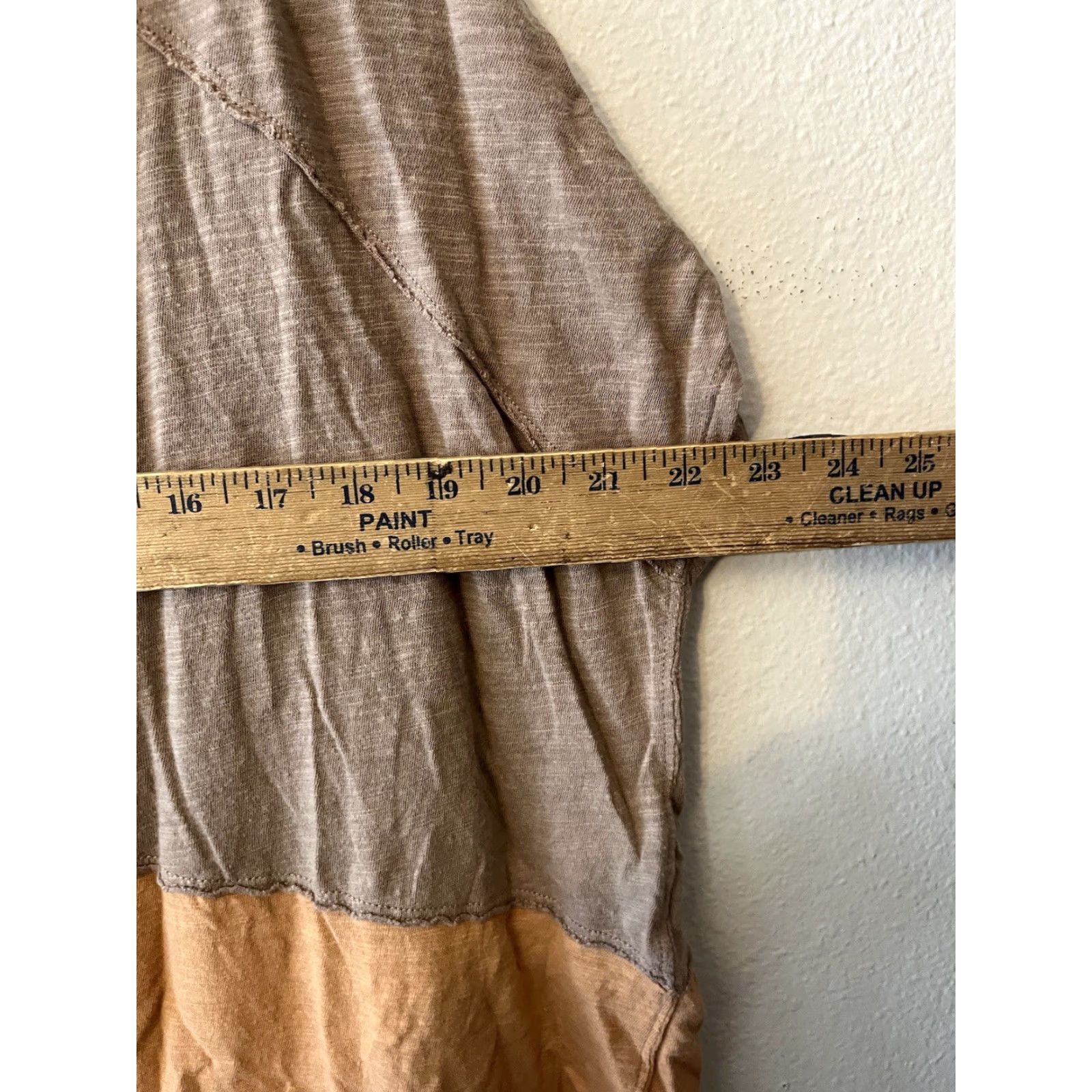 Free People FREE PEOPLE T-Shirt WOMENS XS COLORBLOCK MIDNIGHT TAN/ORANGE Colorful 90s? Size XS / US 0-2 / IT 36-38 - 5 Thumbnail