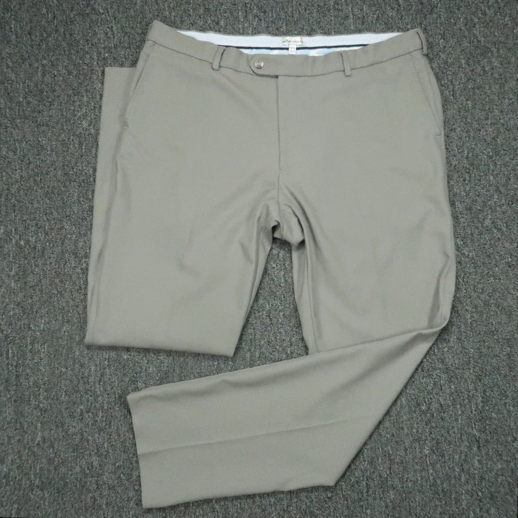 Peter Millar Peter Millar Pants Men 38x32 Gray Chino Lightweight Regular Straight Front Pockets Summer Rocking? Size US 38 / EU 54 - 2 Thumbnail