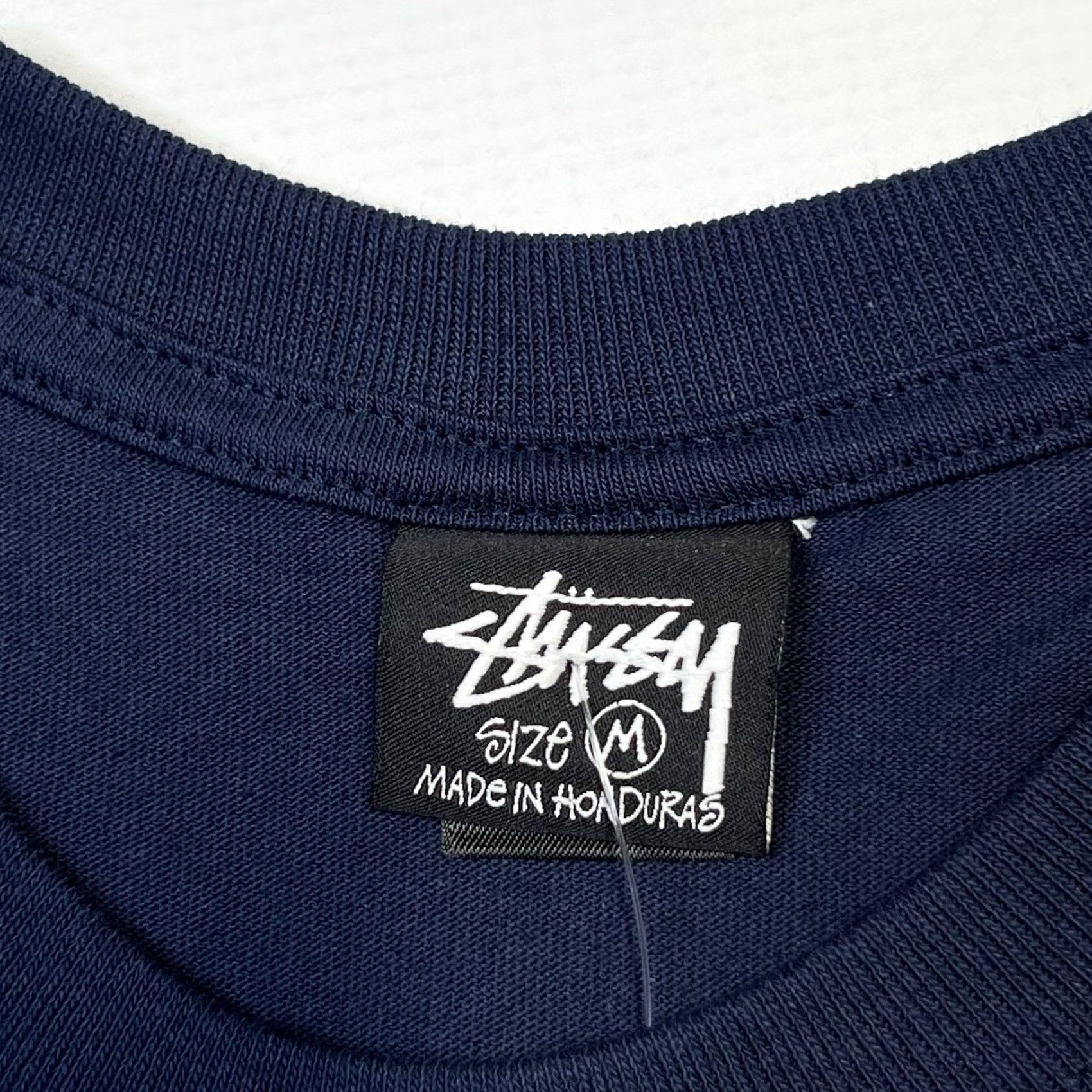 Vintage Stussy World Tour Logo Tee Shirt Blue Mens M Short Sleeve Graphic Print T-Shirt 2020s Regular Fit Size US M / EU 48-50 / 2 - 6 Thumbnail