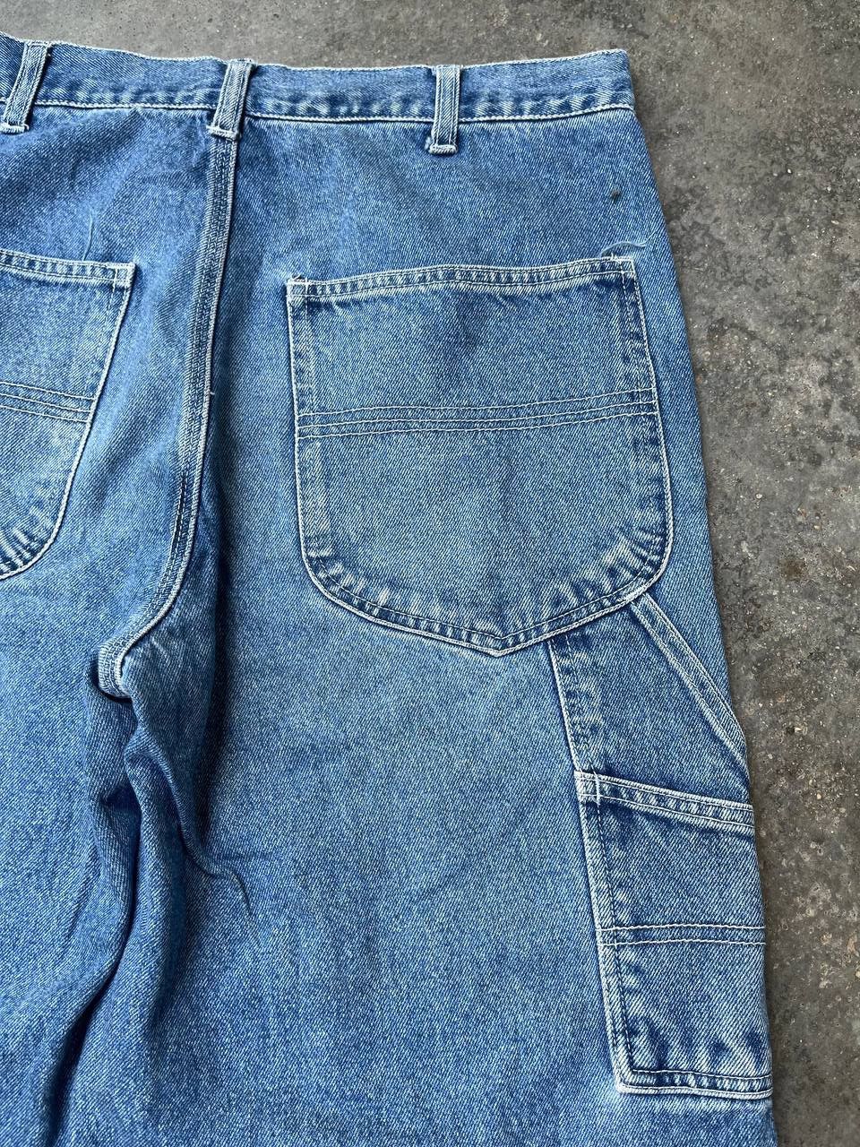 Blue Blue Japan VINTAGE CARPENTER BAGGY JEANS Size US 35 - 9 Thumbnail