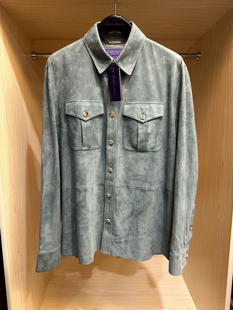 RRL Ralph Lauren RRL Ralph Lauren Purple label Italian cashmere face leathe Size US M / EU 48-50 / 2 - 1 Thumbnail