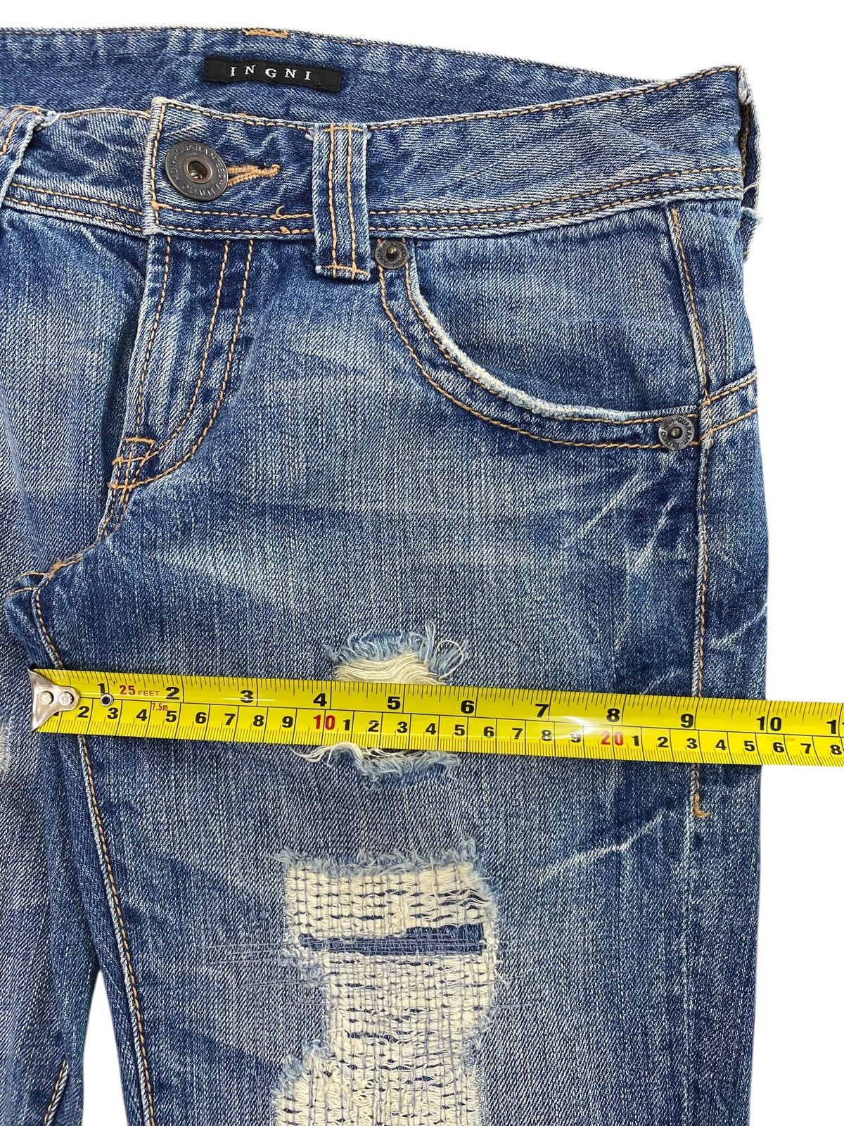 Japanese Brand Japanese Brand Ripped Patch Style Loose Jeans Size US 30 / EU 46 - 8 Thumbnail