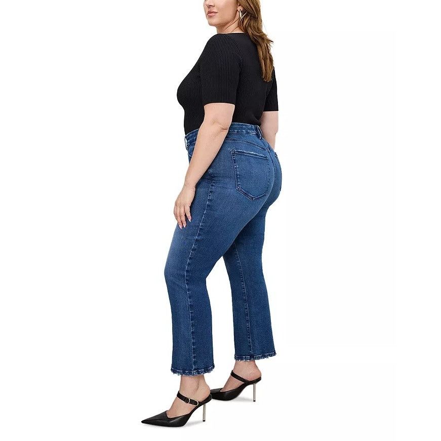 Good American Good American Women Indigo Good Legs Bootcut Jeans Size 16 Size 38" / US 16 / IT 52 - 4 Thumbnail