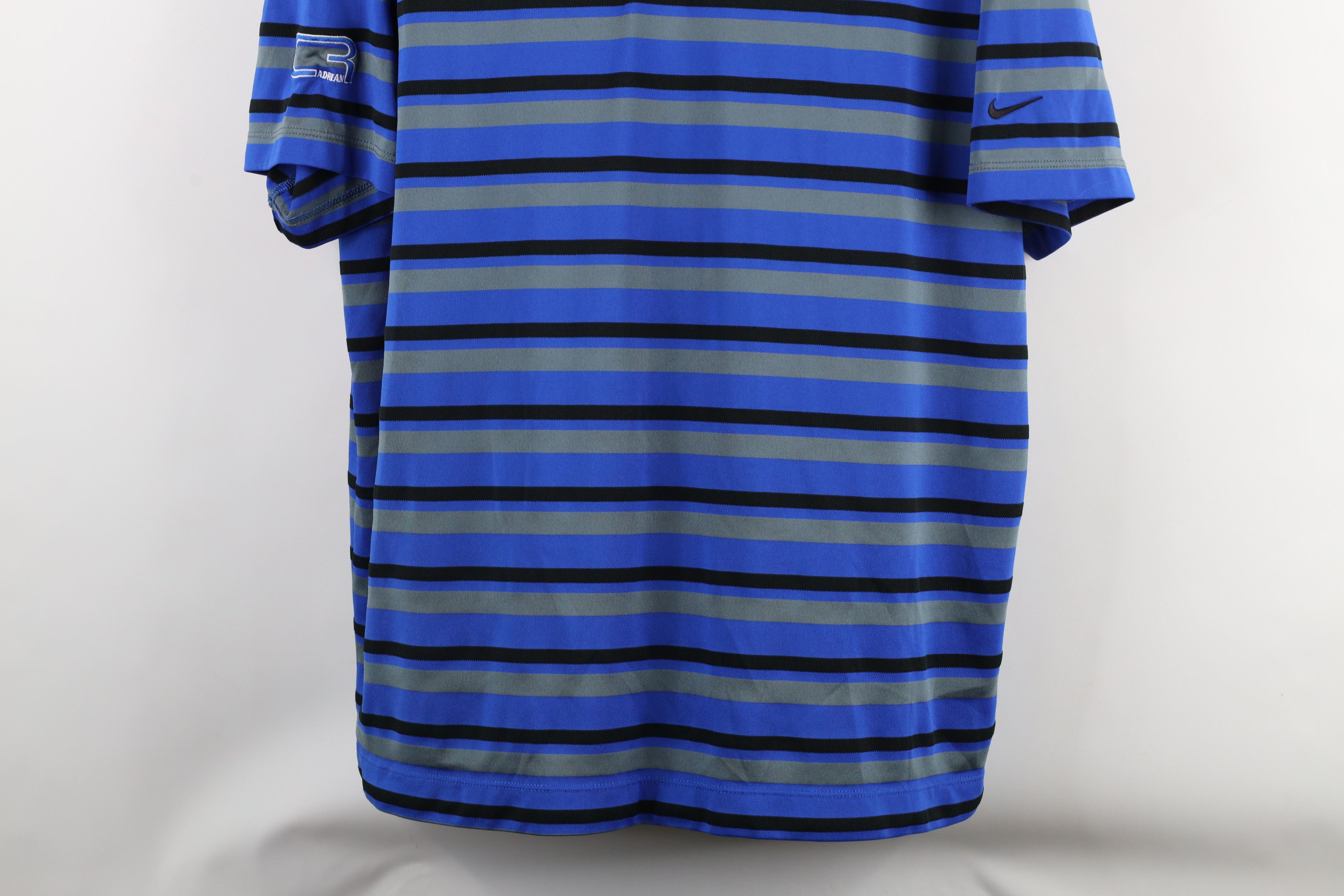 Nike × Vintage Nike Golf Performance Striped Block Knit Collared Polo Shirt Size US XL / EU 56 / 4 - 3 Thumbnail