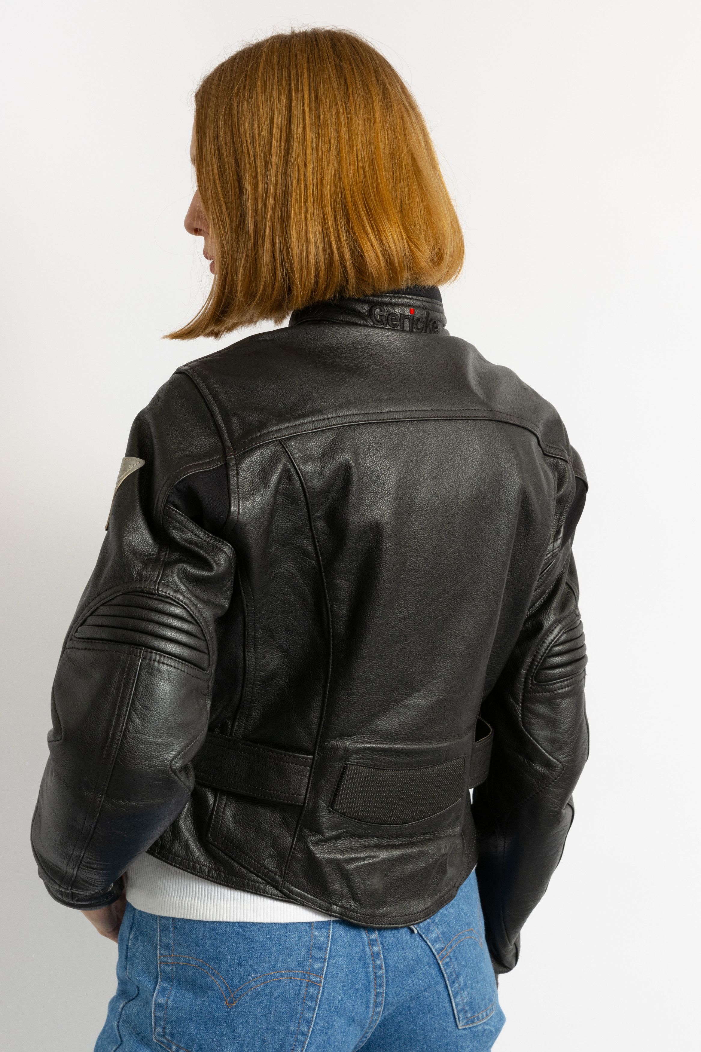 Vintage Black Womens Motorcycle Leather Jacket Biker Size XS-S 5872 Size S / US 4 / IT 40 - 4 Thumbnail