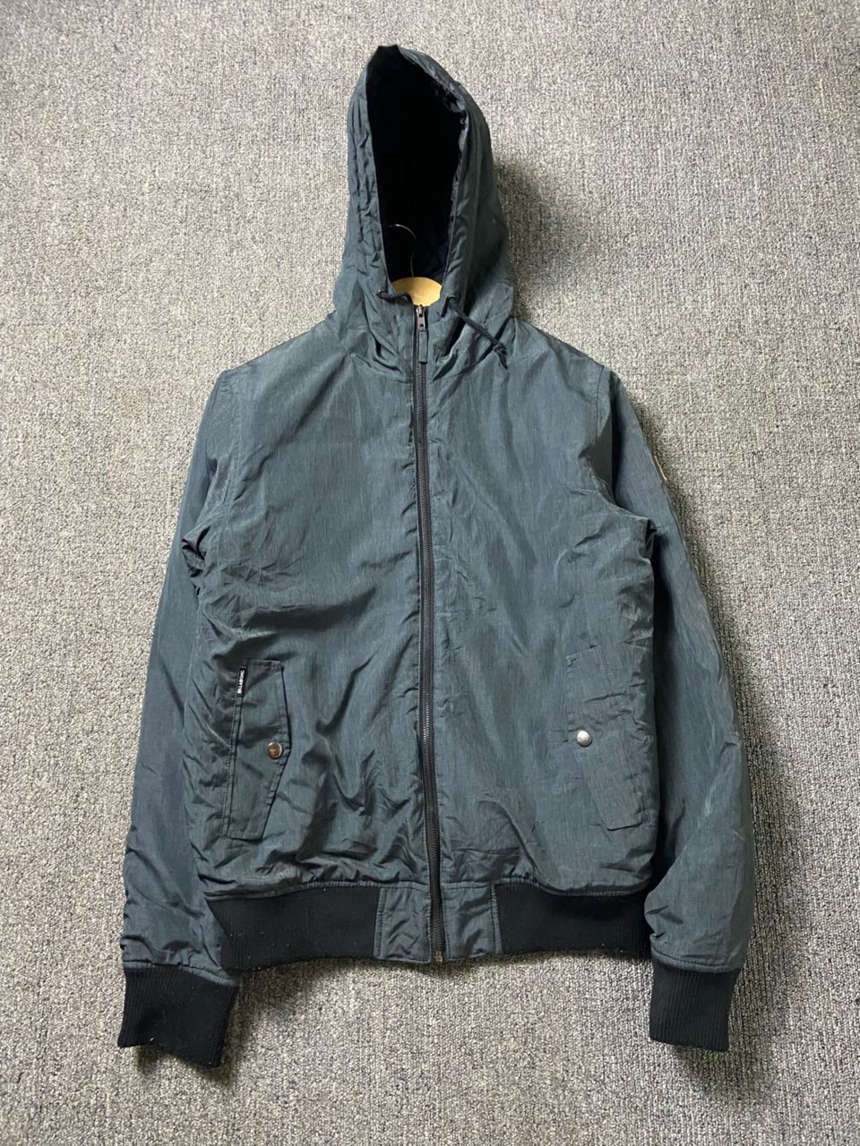 Billabong Billabong Brand Bomber Style Hooded Jacket (200) Size US M / EU 48-50 / 2 - 1 Thumbnail