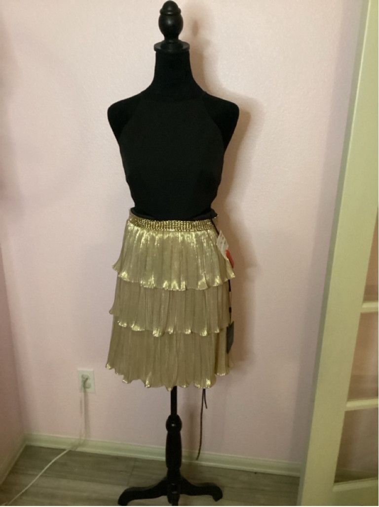 Mac Duggal Women's Mac Duggal Gold Dress Size 2 Size XS / US 0-2 / IT 36-38 - 4 Thumbnail