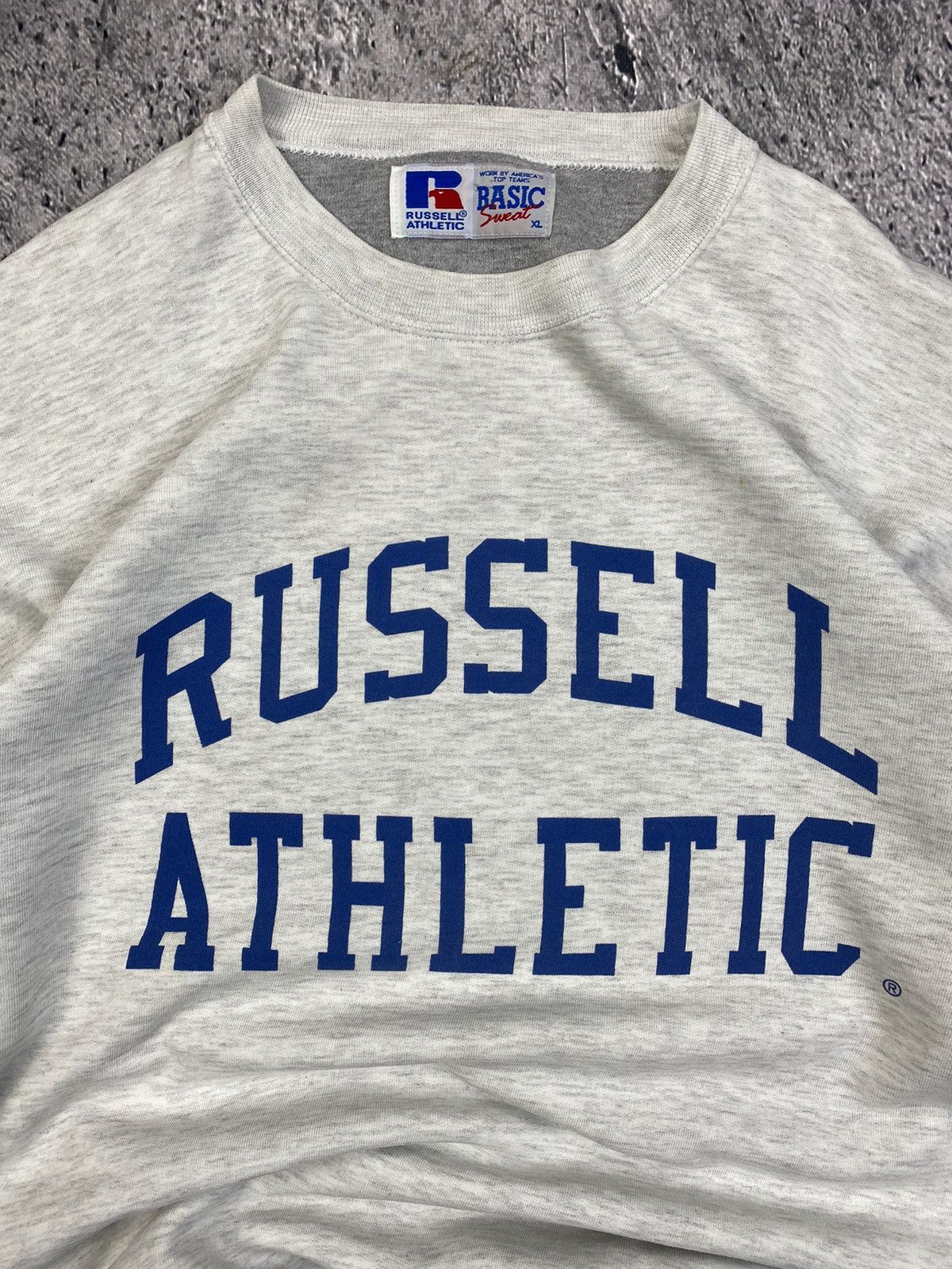 Russell Athletic × Vintage Vintage Sweatshirt Russell Tahletic USA boxy Size US XL / EU 56 / 4 - 3 Thumbnail