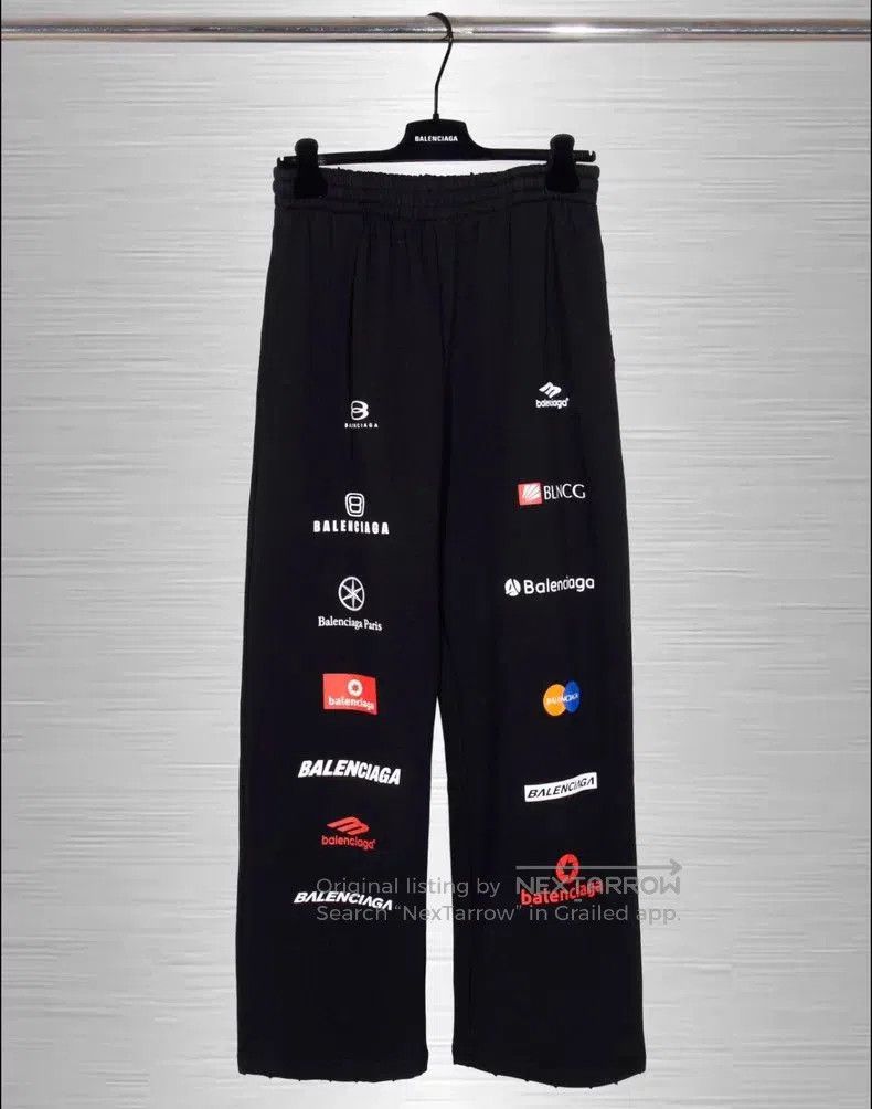 Balenciaga Balenciaga Racing Logo Black Sweatpants. Size US 26 / EU 42 - 6 Thumbnail