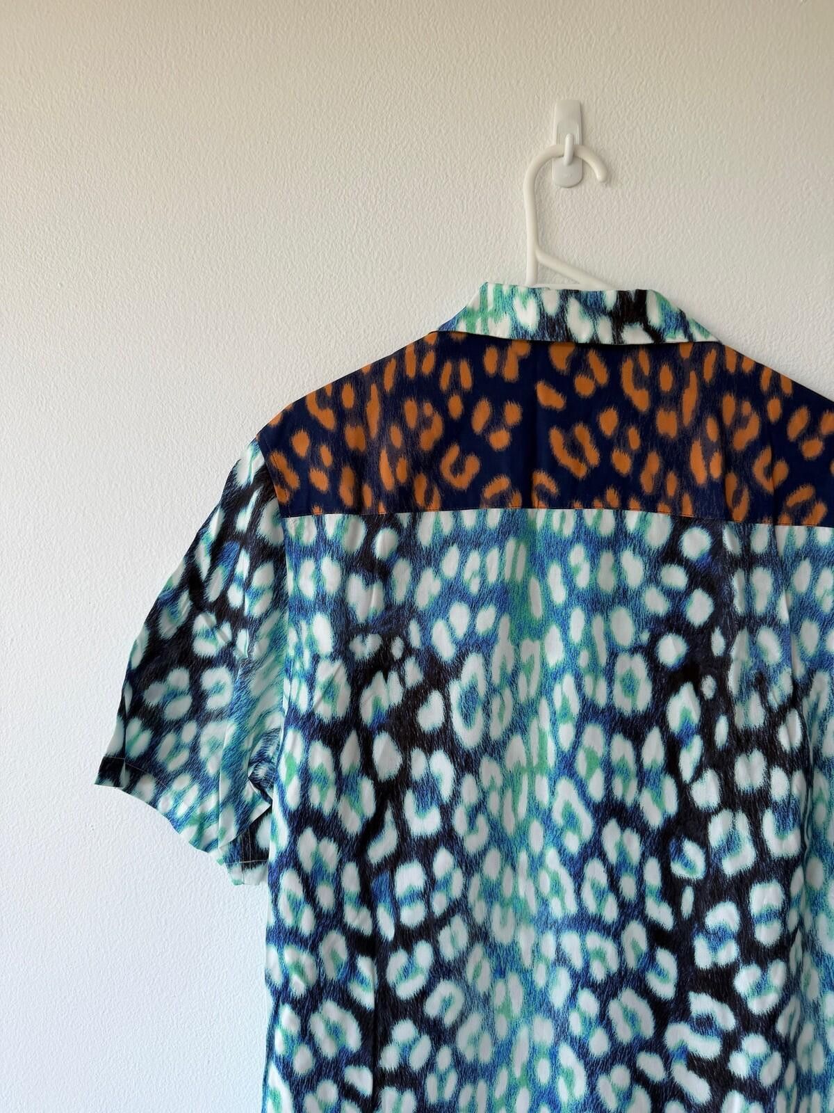 Ksubi new ksubi medium short sleeve resort shirt ultra leo blue m Size US M / EU 48-50 / 2 - 6 Thumbnail