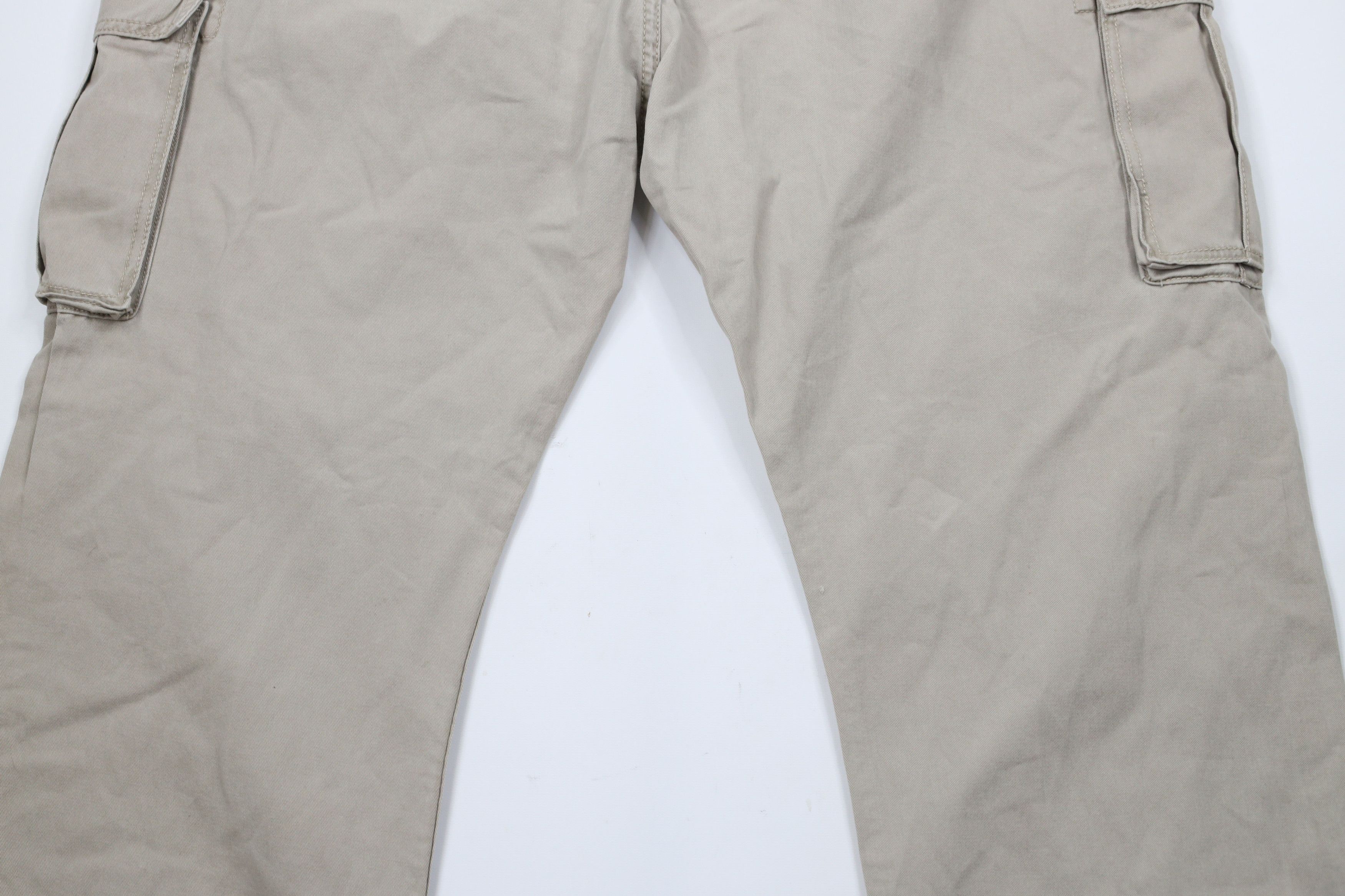 Levi's × Vintage Vintage Y2K Levis Fit Wide Leg Cargo Pants Beige Cotton Size US 44 / EU 60 - 13 Thumbnail