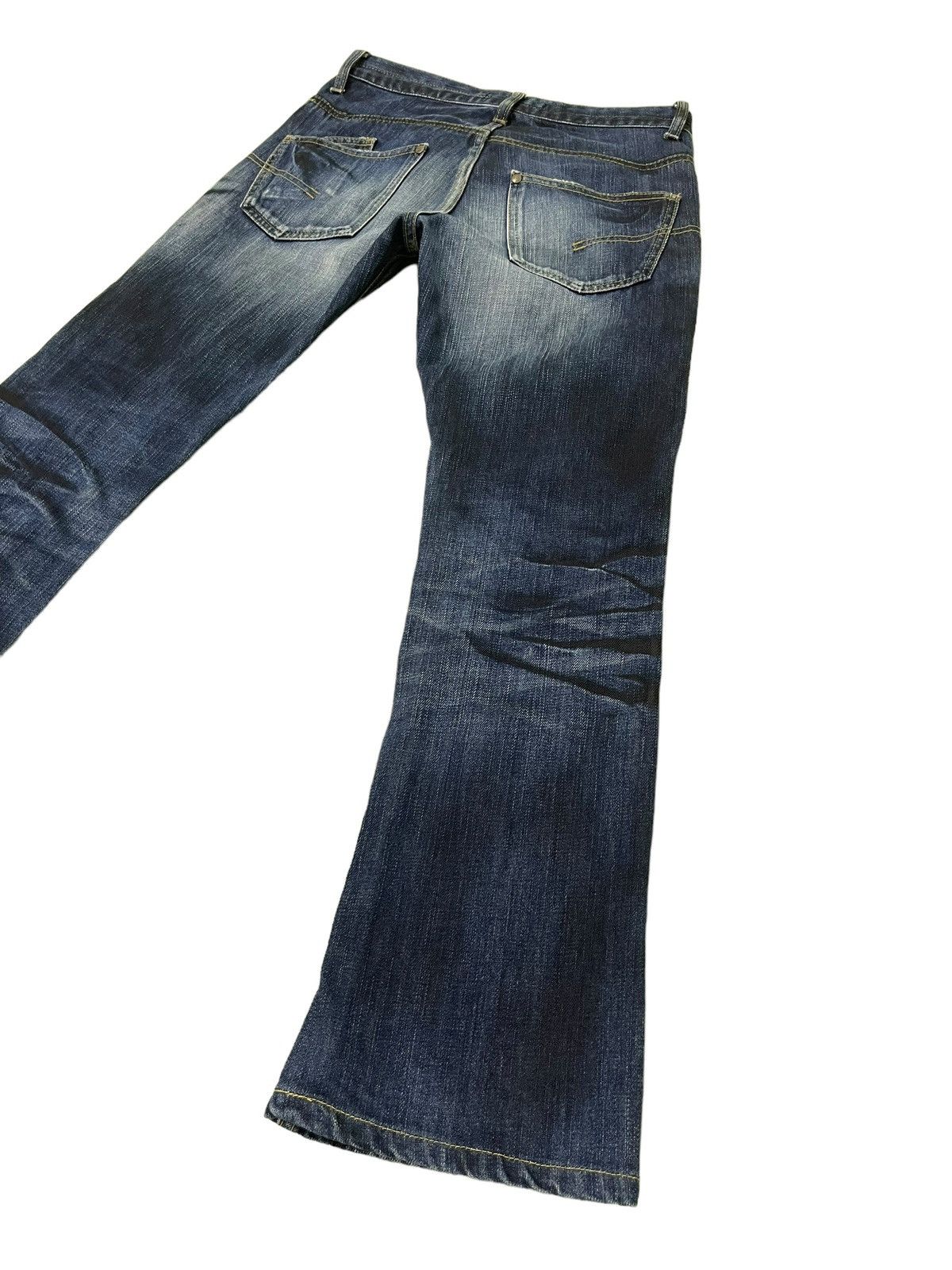 Japanese Brand Slim Jeans Jackrose Luv Maison Faded Distress Low Rise 8🟦6 Size US 29 - 13 Thumbnail