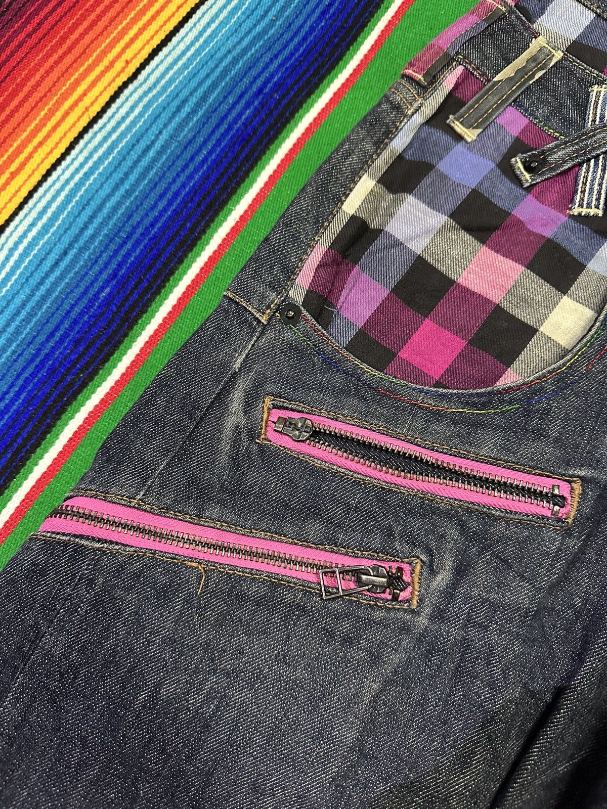 Vintage 💥Double Waist💥 Flare Design Dominated Handcrafted💥 Size US 34 / EU 50 - 14 Thumbnail