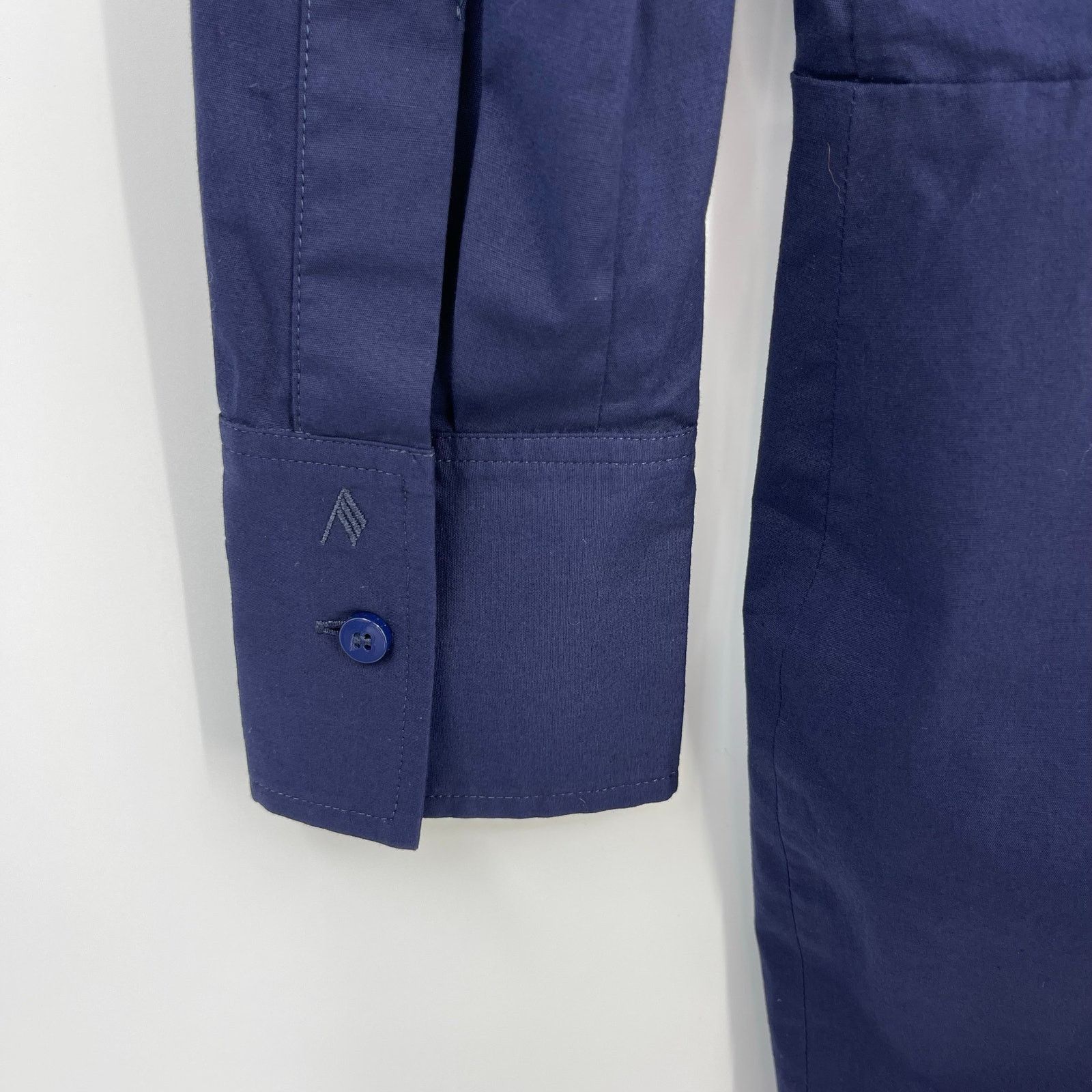 The Attico THE ATTICO | NWT Long Sleeve Shirt Dress in Navy Blue IT 38 Size XS / US 0-2 / IT 36-38 - 13 Thumbnail