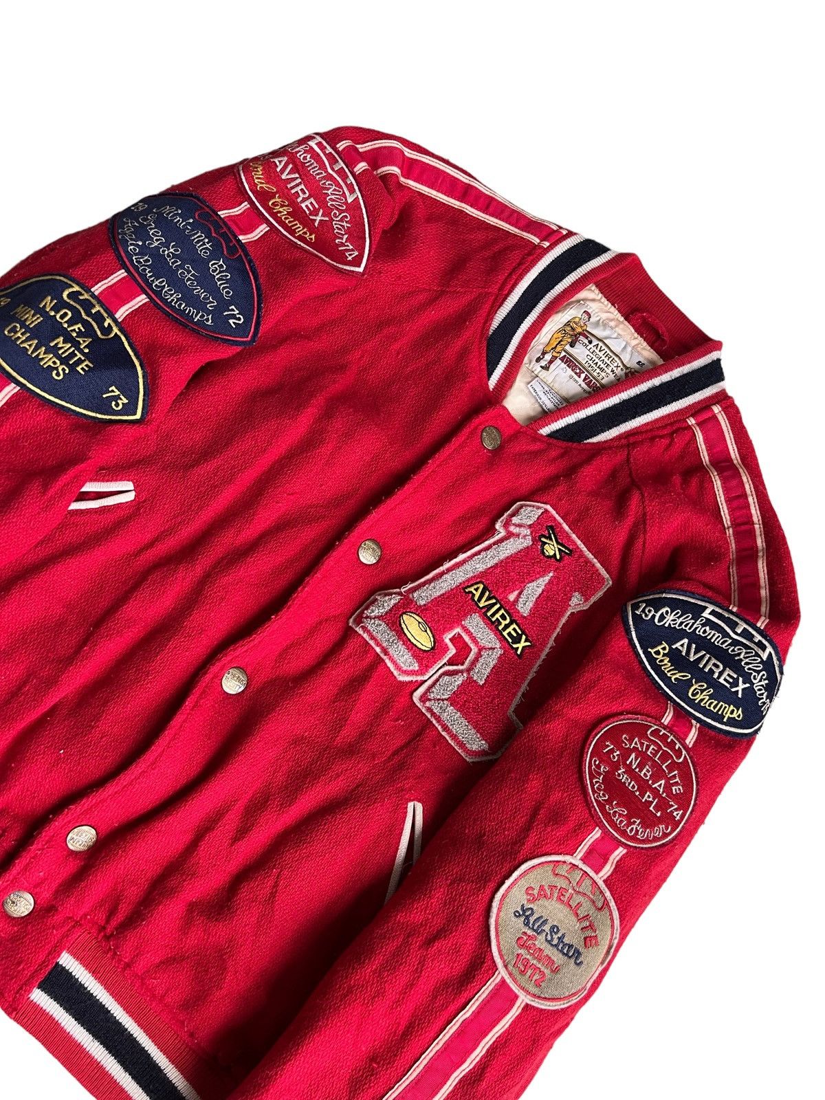 Aero Leathers × Avirex × Vintage 50s Avirex Champs Collegiate Patches Varsity Baseball Jacket Size US L / EU 52-54 / 3 - 3 Thumbnail