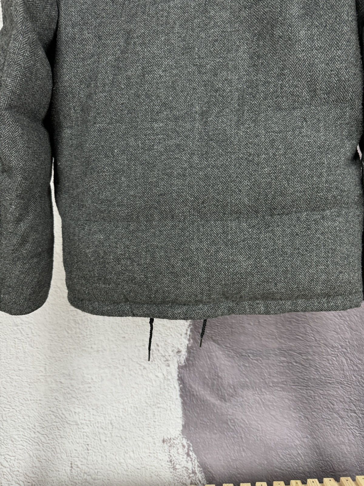 Japanese Brand Stooge & Co grey wool herringbone down puffer jacket Size US M / EU 48-50 / 2 - 16 Thumbnail