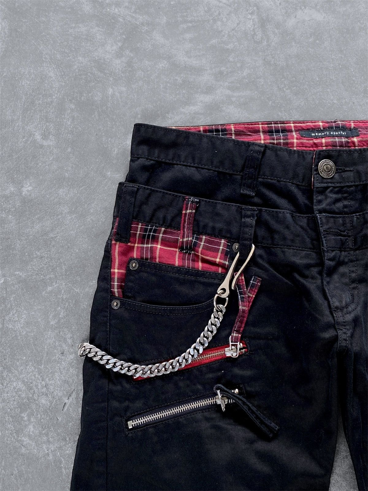 Hysteric Glamour PPFM Style Double Waist Pants Punk Style ✨ Size US 30 / EU 46 - 4 Thumbnail