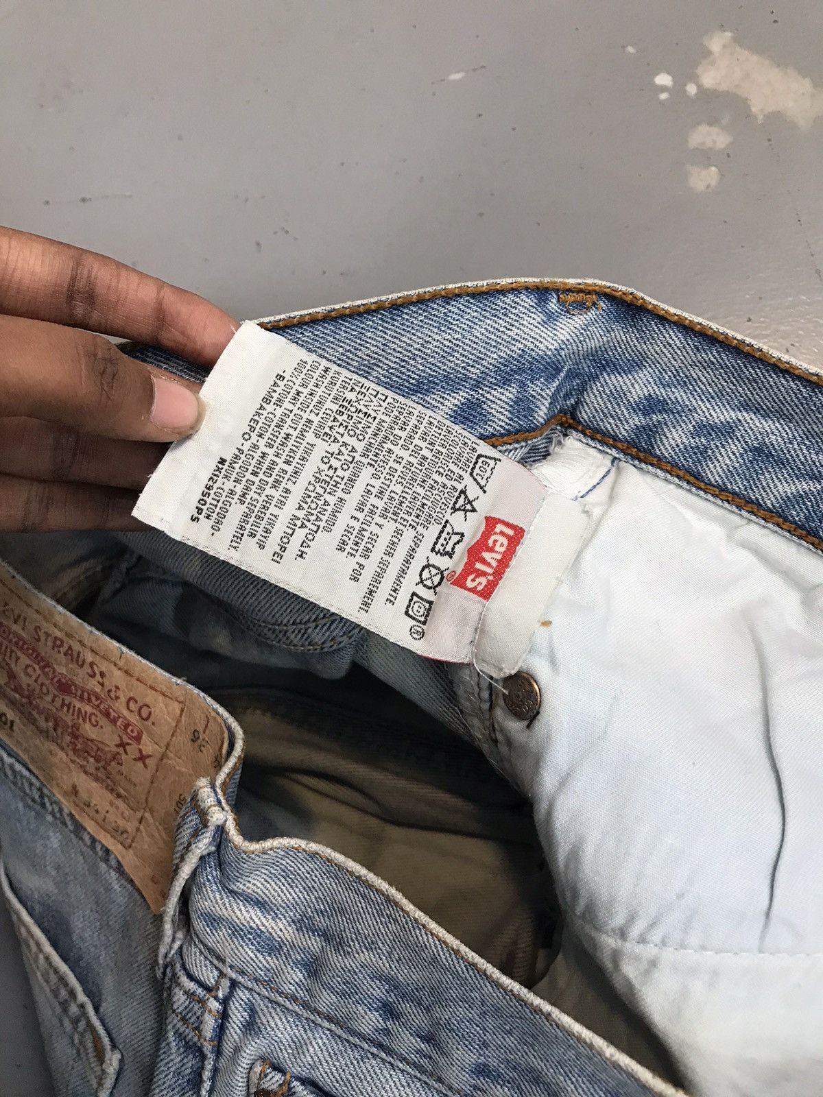 Levi's × Vintage Vintage Levi’s custom Distressed acid wash flared denim Size US 34 / EU 50 - 9 Thumbnail
