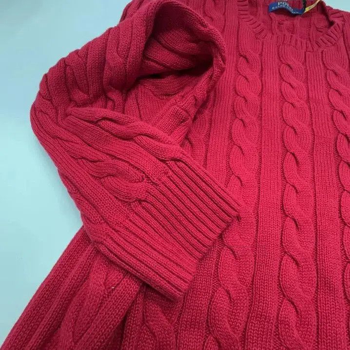 Polo Ralph Lauren Polo Ralph Lauren Cable Knit Logo Embroidered Sweater. Size US L / EU 52-54 / 3 - 7 Thumbnail
